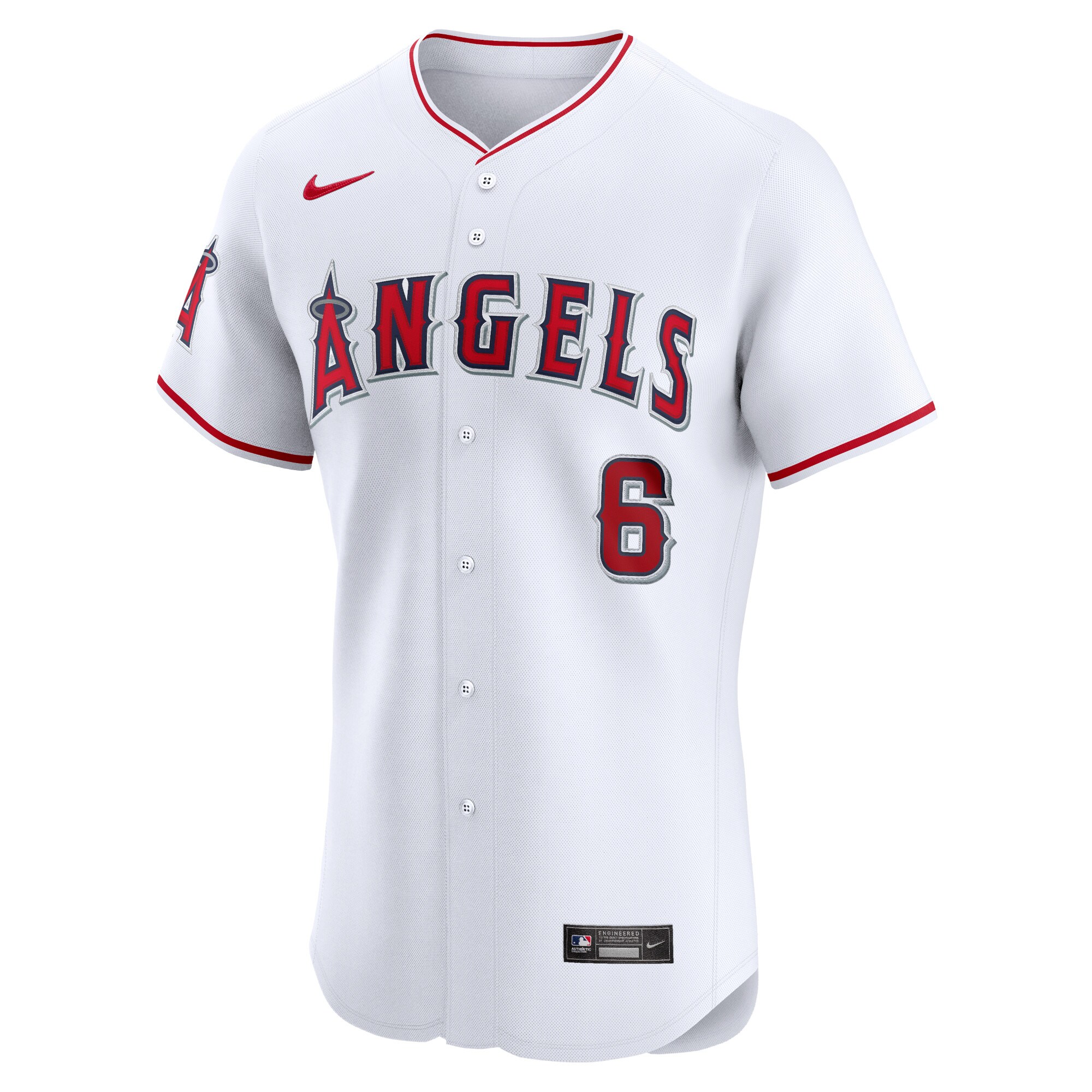 Alternative view of Men's Los Angeles Angels Anthony Rendon White Home Elite Player Jersey 
