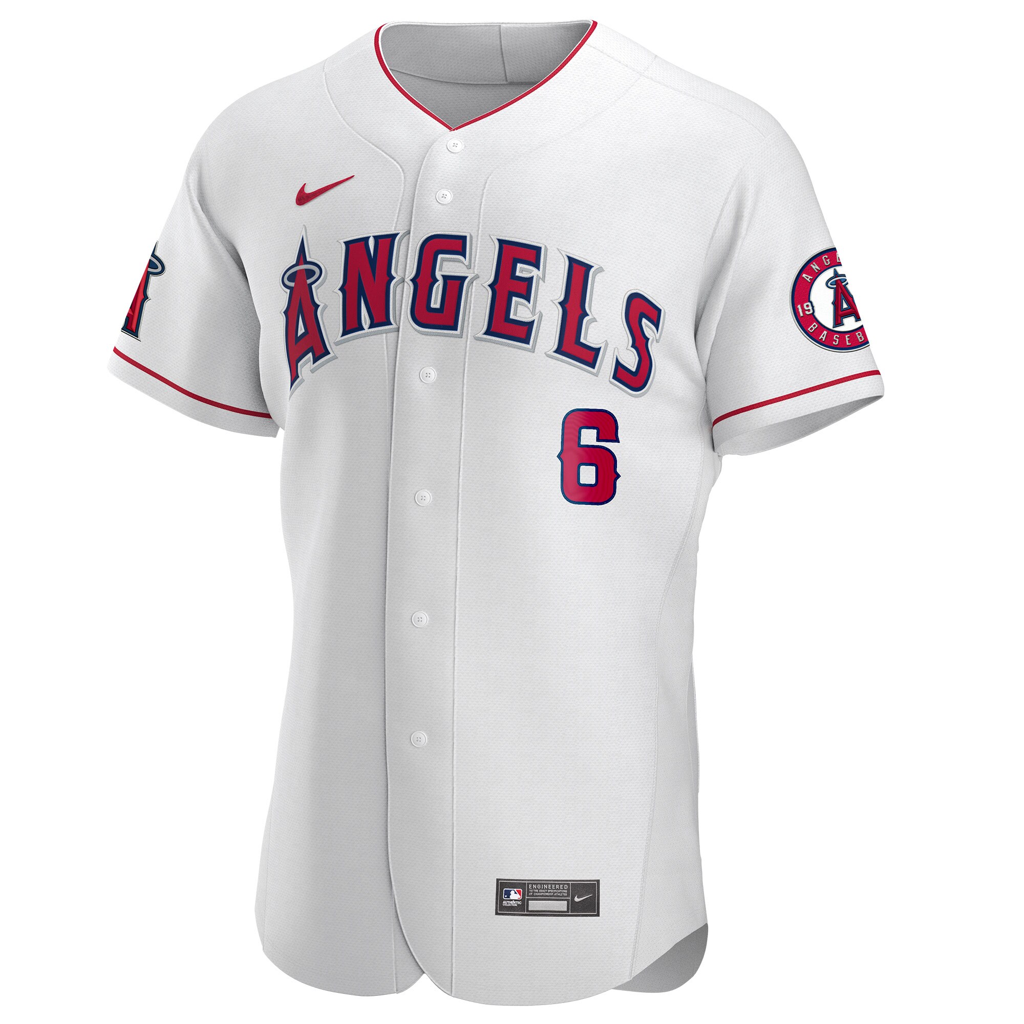 Alternative view of Men's Los Angeles Angels Anthony Rendon White Player Baseball Jersey 