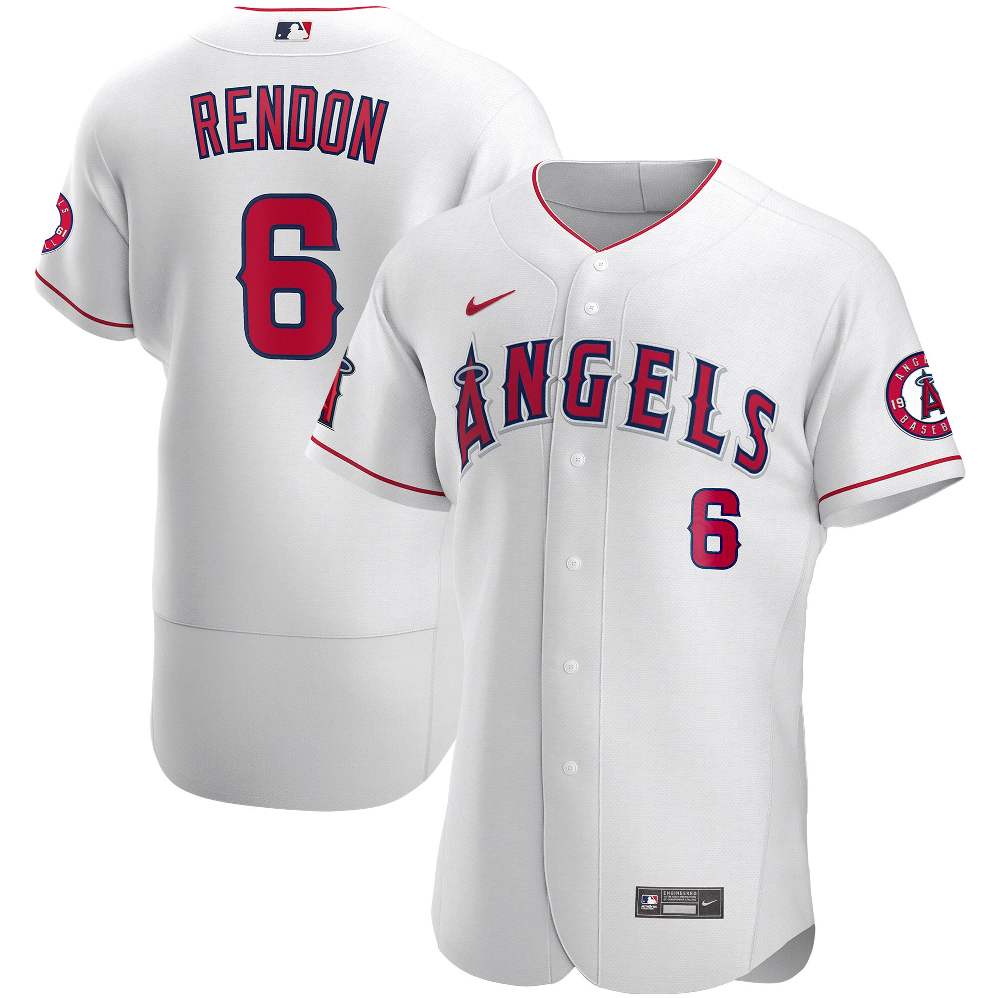 Men's Los Angeles Angels Anthony Rendon White Player Baseball Jersey 