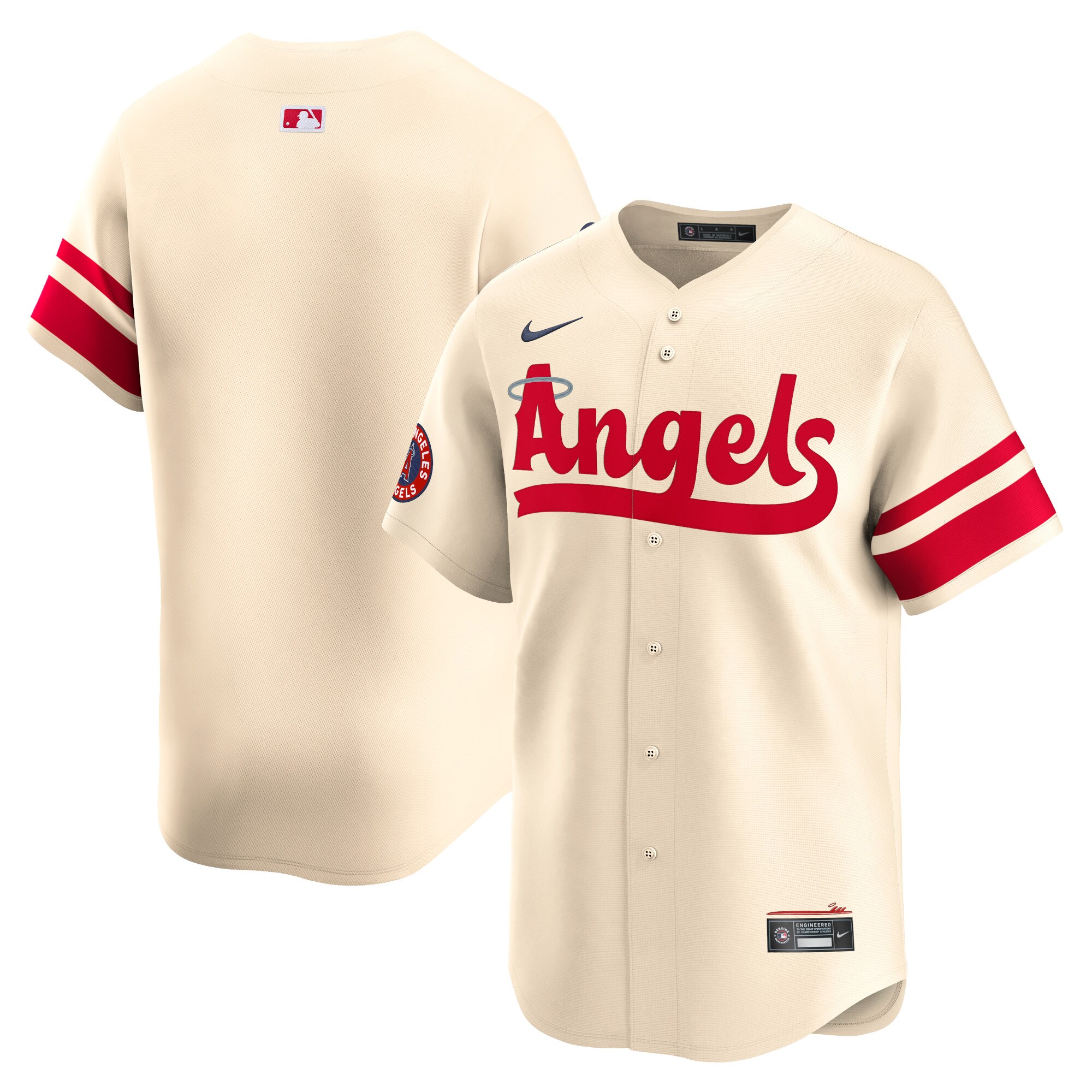 Men's Los Angeles Angels Cream City Connect Limited Baseball Jersey 