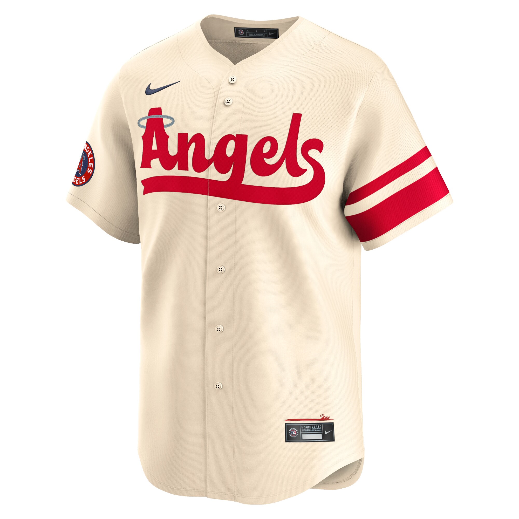 Alternative view of Men's Los Angeles Angels Cream City Connect Limited Baseball Jersey 