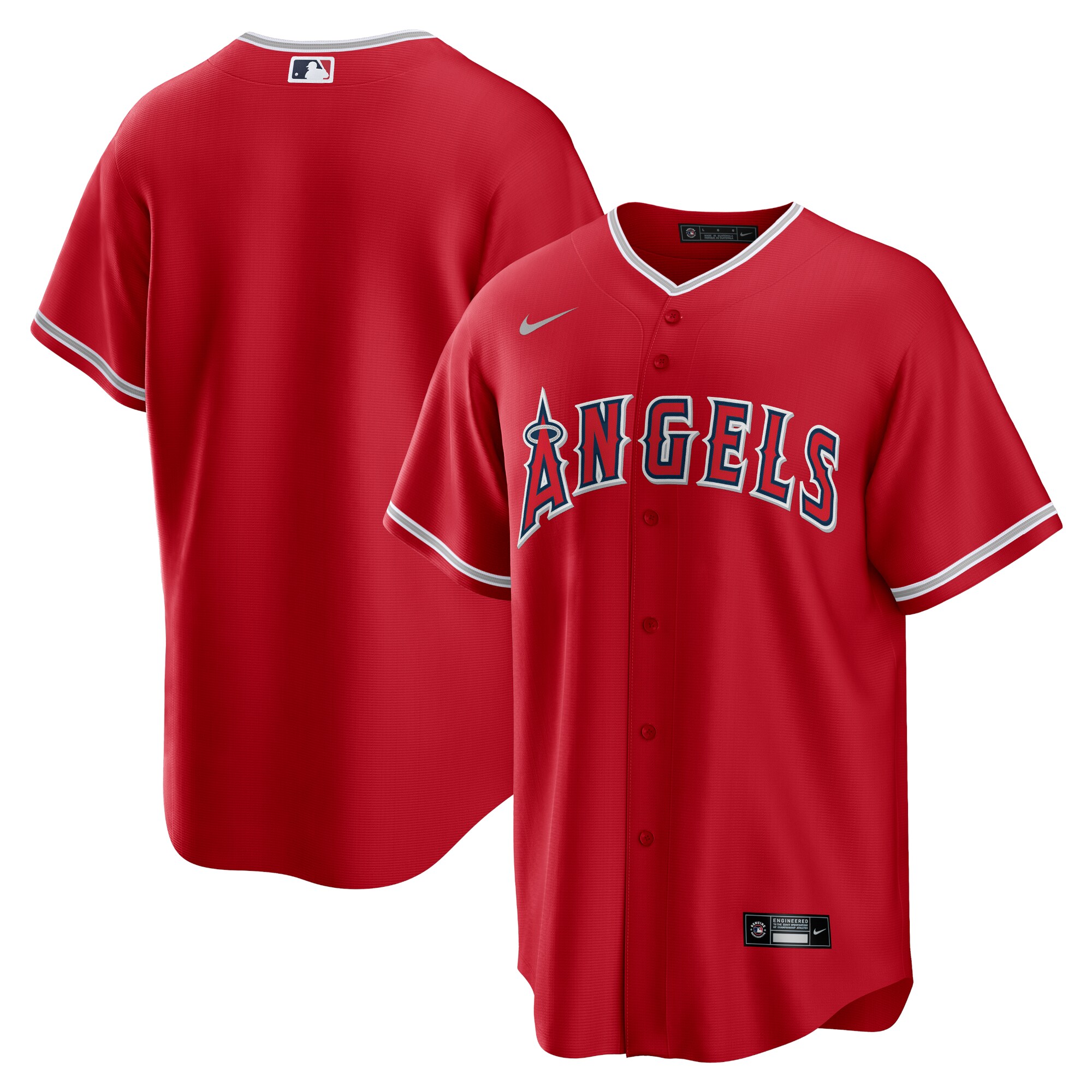 Men's Los Angeles Angels Red Alternate Team Baseball Jersey 
