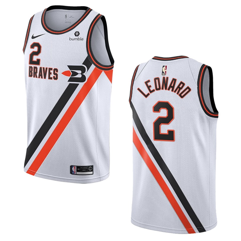 Men's Los Angeles Clippers #2 Kawhi Leonard Hardwood Classics Swingman Basketball Jersey - White