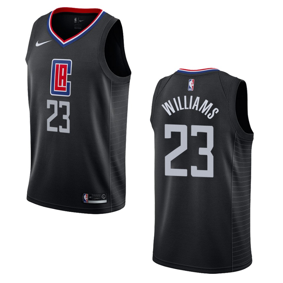 Men's Los Angeles Clippers #23 Lou Williams Statement Swingman Basketball Jersey - Black