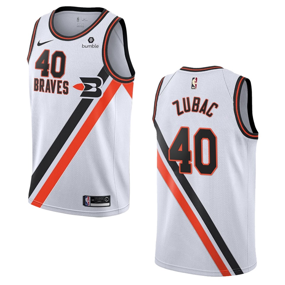 Men's Los Angeles Clippers #40 Ivica Zubac Hardwood Classics Swingman Basketball Jersey - White