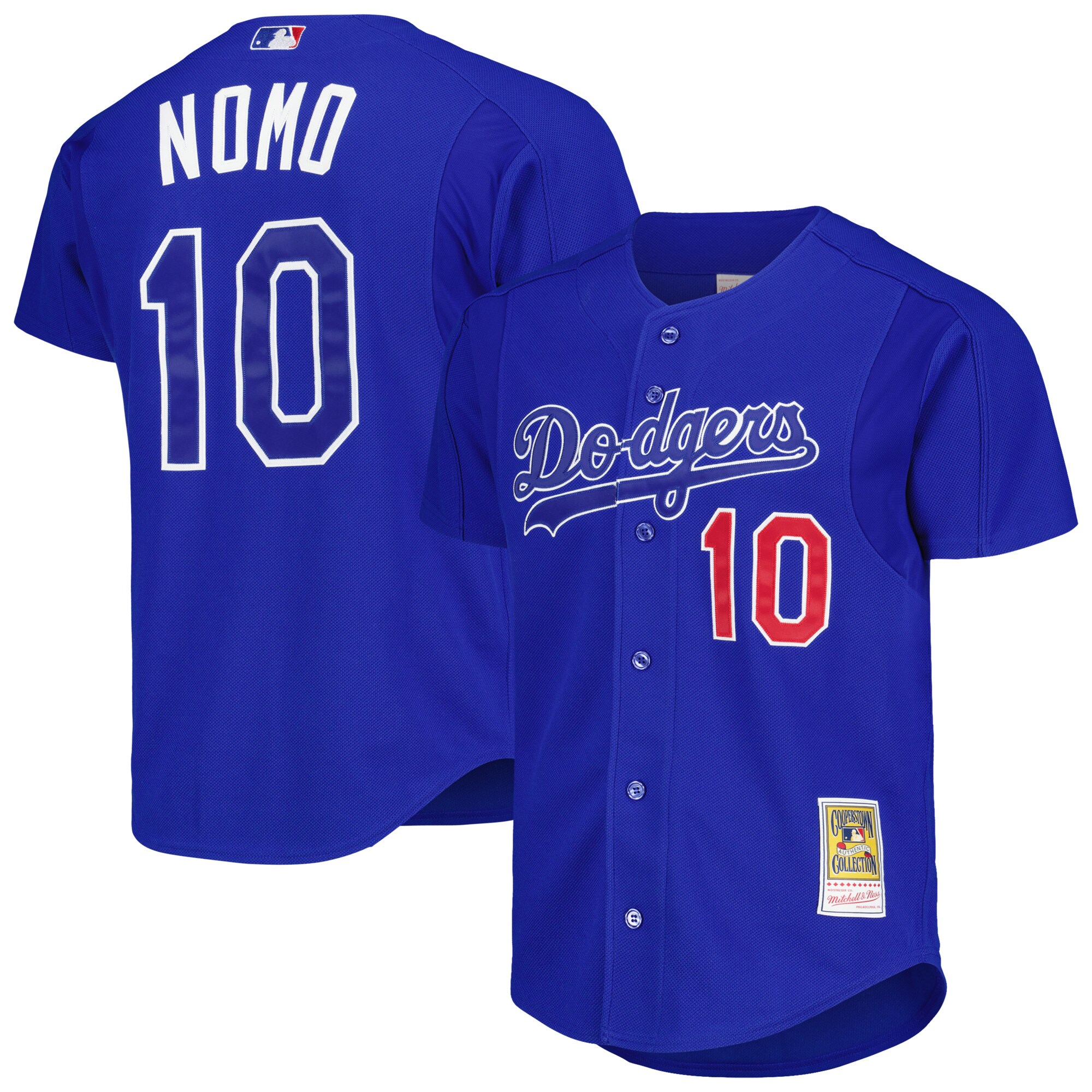 Men's Los Angeles Dodgers Hideo Nomo Mitchell & Ness Royal Cooperstown Collection 2004 Batting Practice Baseball Jersey 