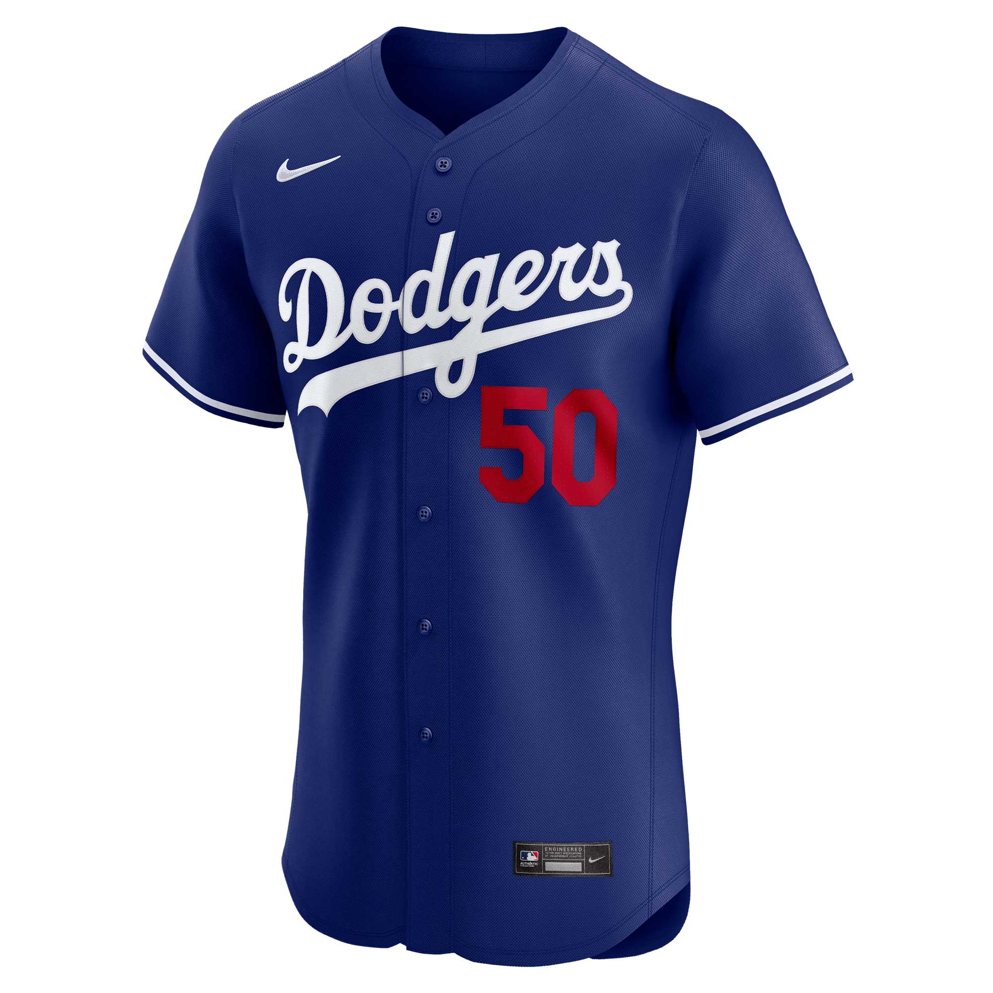 Alternative view of Men's Los Angeles Dodgers Mookie Betts Royal Alternate Elite Player Baseball Jersey 