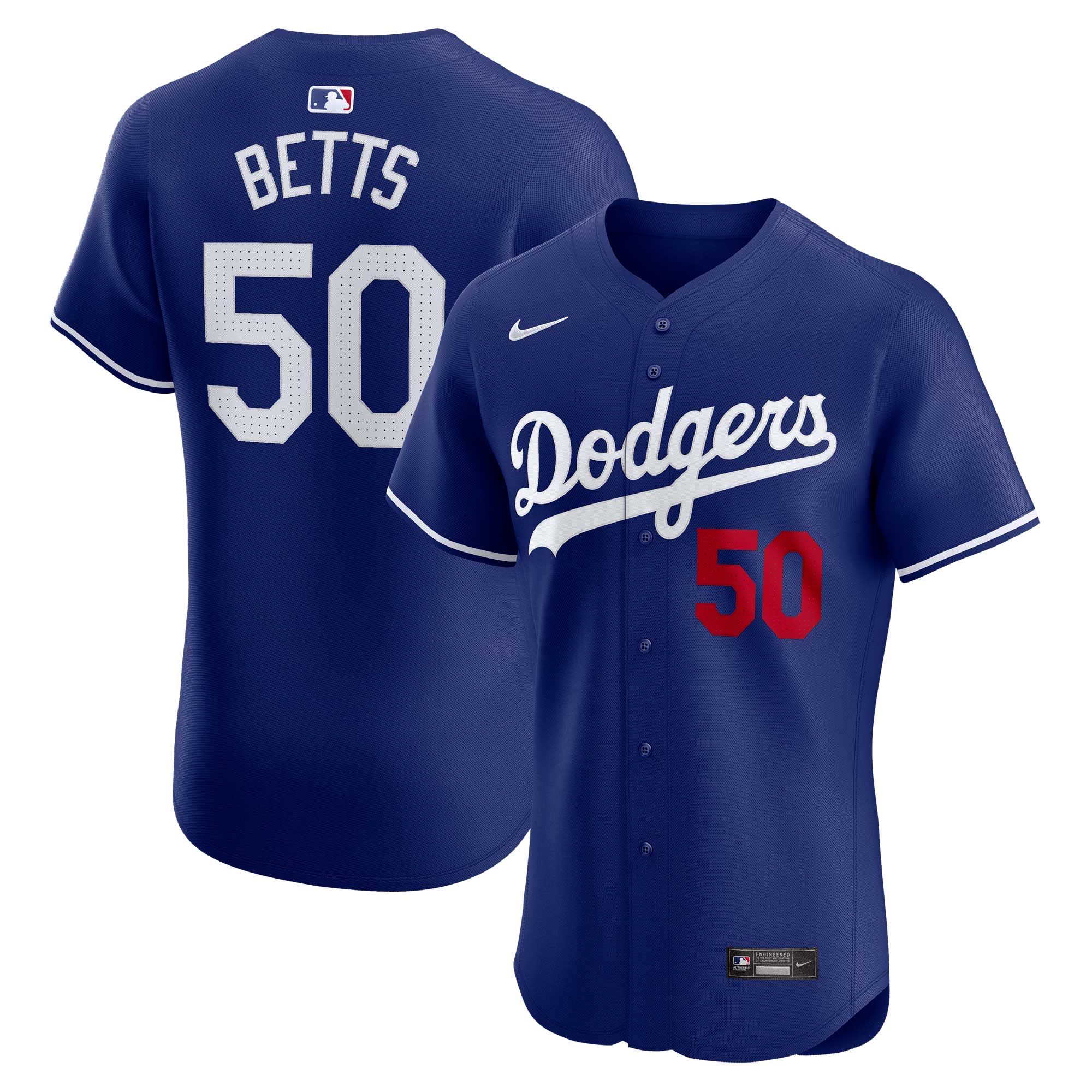 Men's Los Angeles Dodgers Mookie Betts Royal Alternate Elite Player Baseball Jersey 
