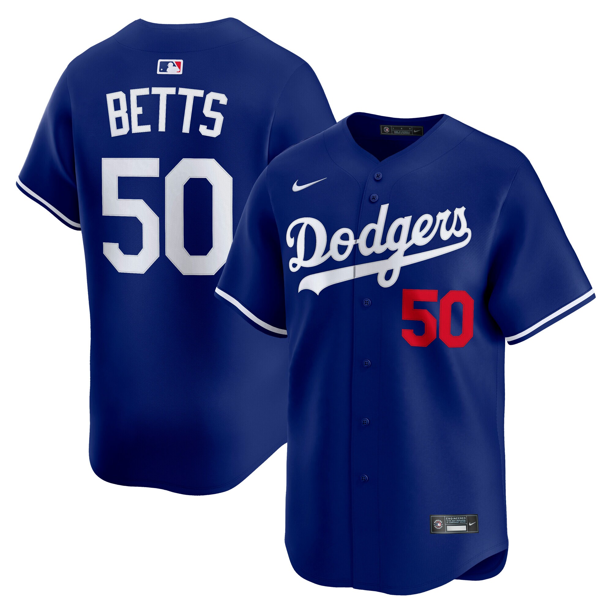 Men's Los Angeles Dodgers Mookie Betts Royal Alternate Limited Player Baseball Jersey 