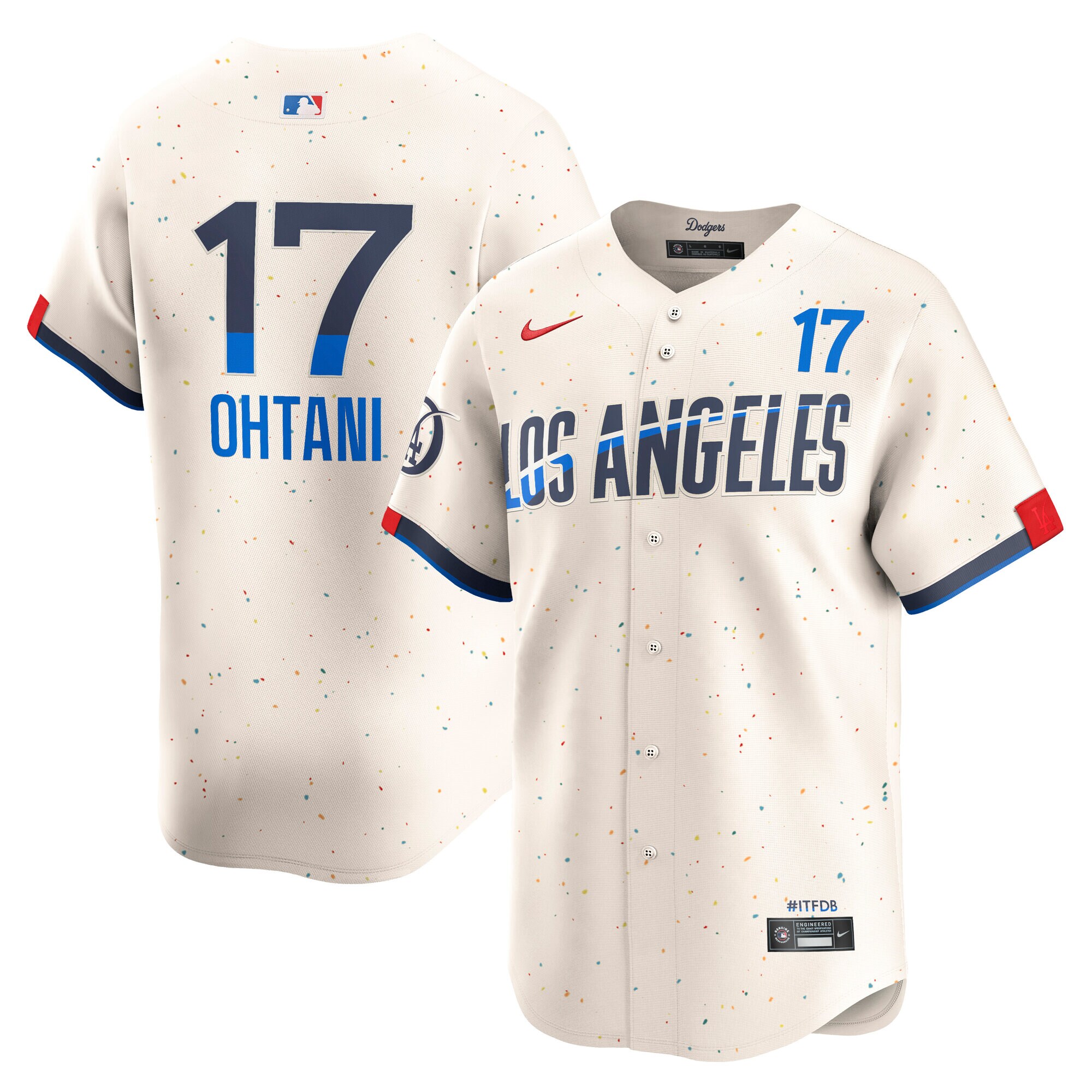 Men's Los Angeles Dodgers Shohei Ohtani Cream City Connect Limited Player Baseball Jersey 