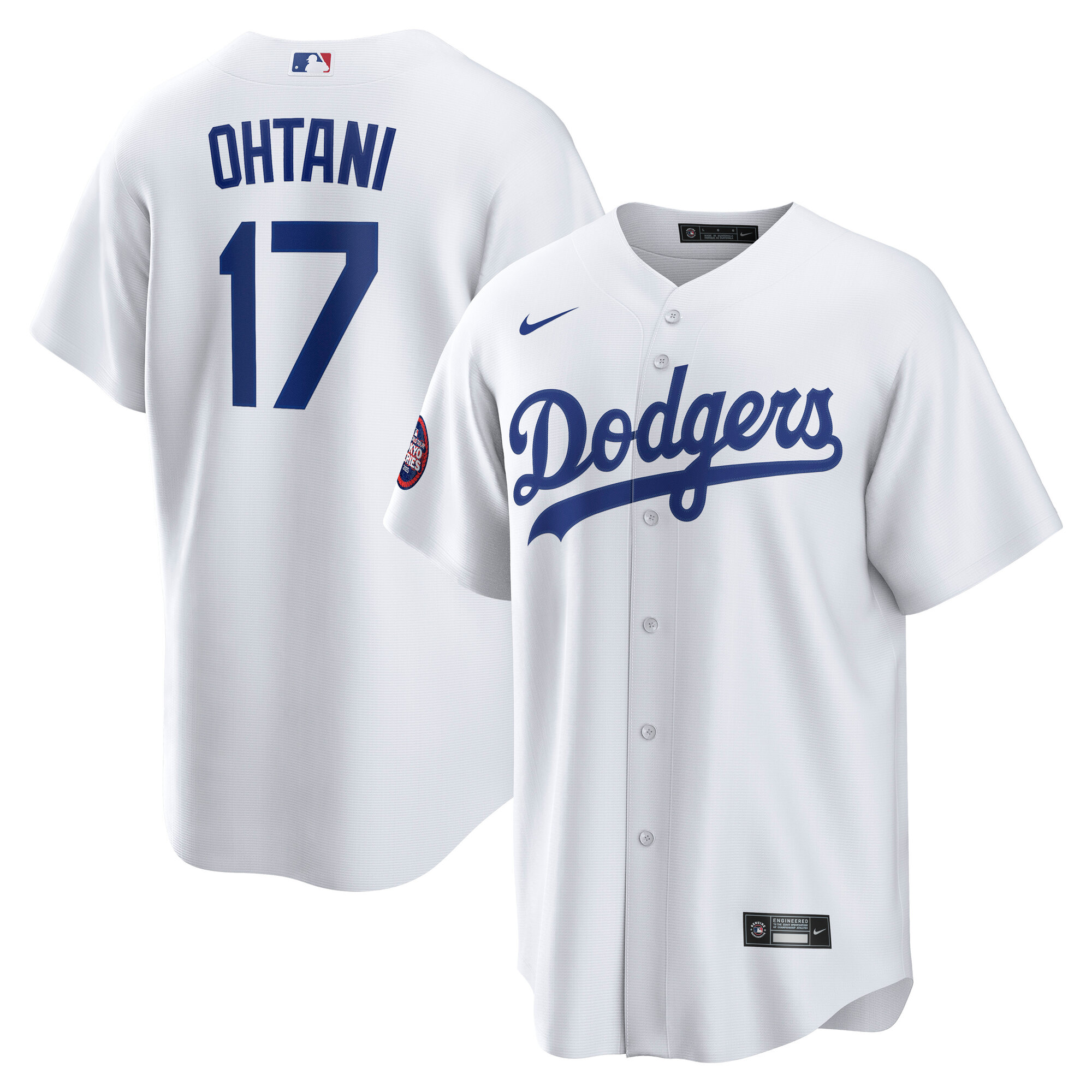 Men's Los Angeles Dodgers Shohei Ohtani White 2025 MLB World Tour: Tokyo Series Home Player Baseball Jersey 