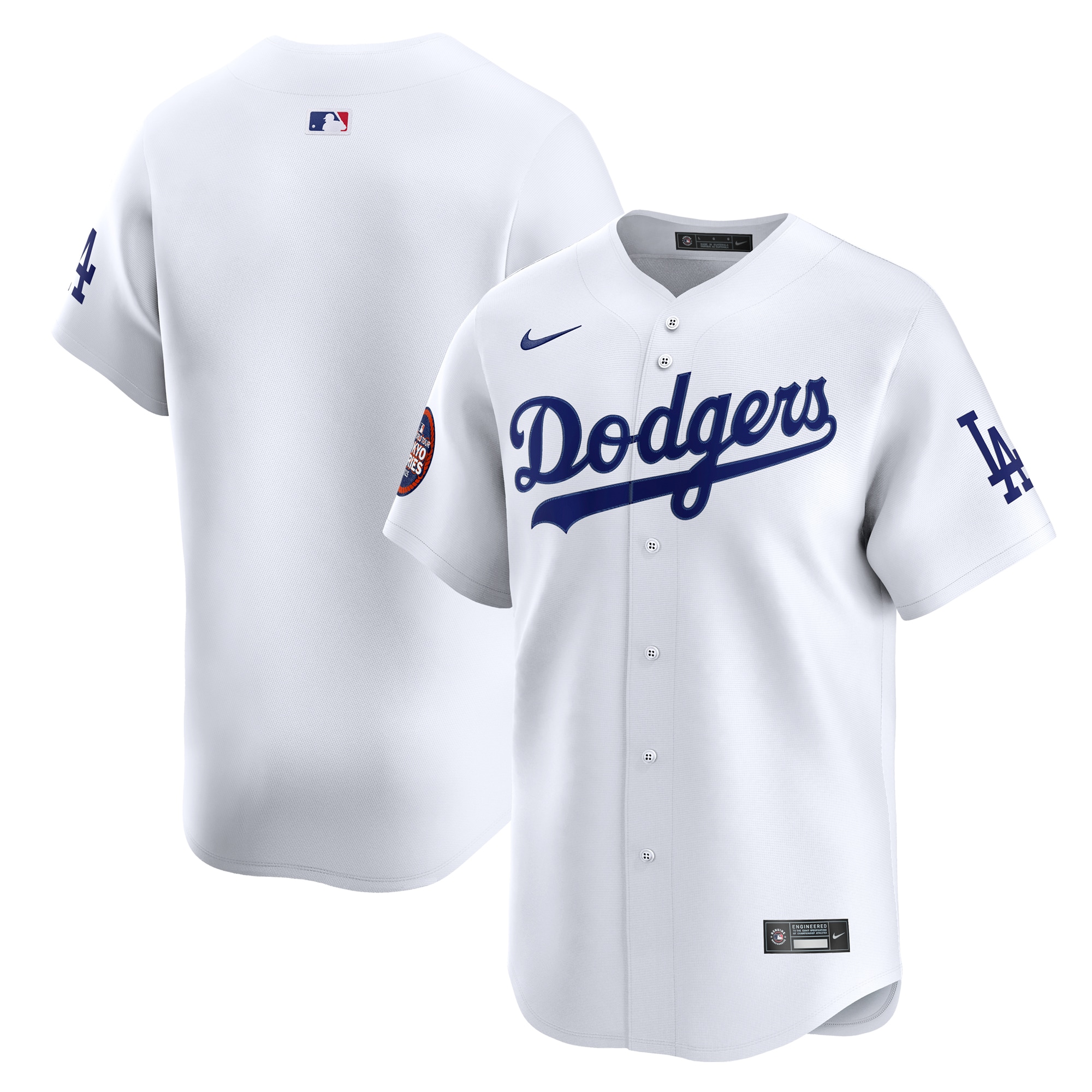 Men's Los Angeles Dodgers White 2025 MLB World Tour: Tokyo Series Home Limited Baseball Jersey 