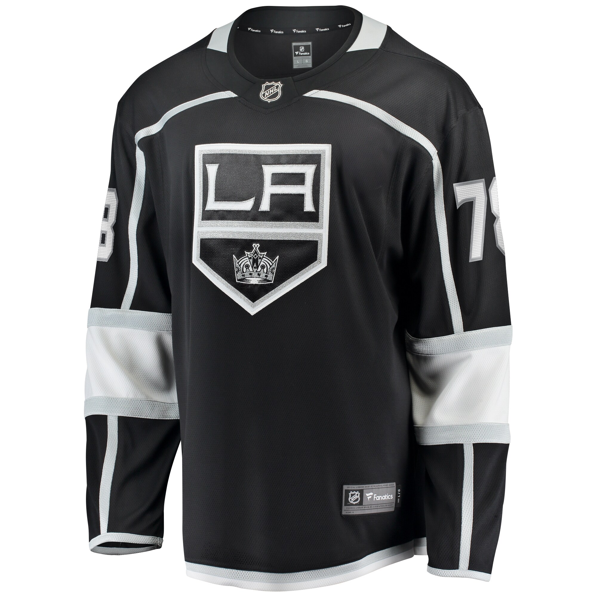 Alternative view of Men's Los Angeles Kings Alex Laferriere Black Home Premier Breakaway Player Hockey Jersey - JS469 
