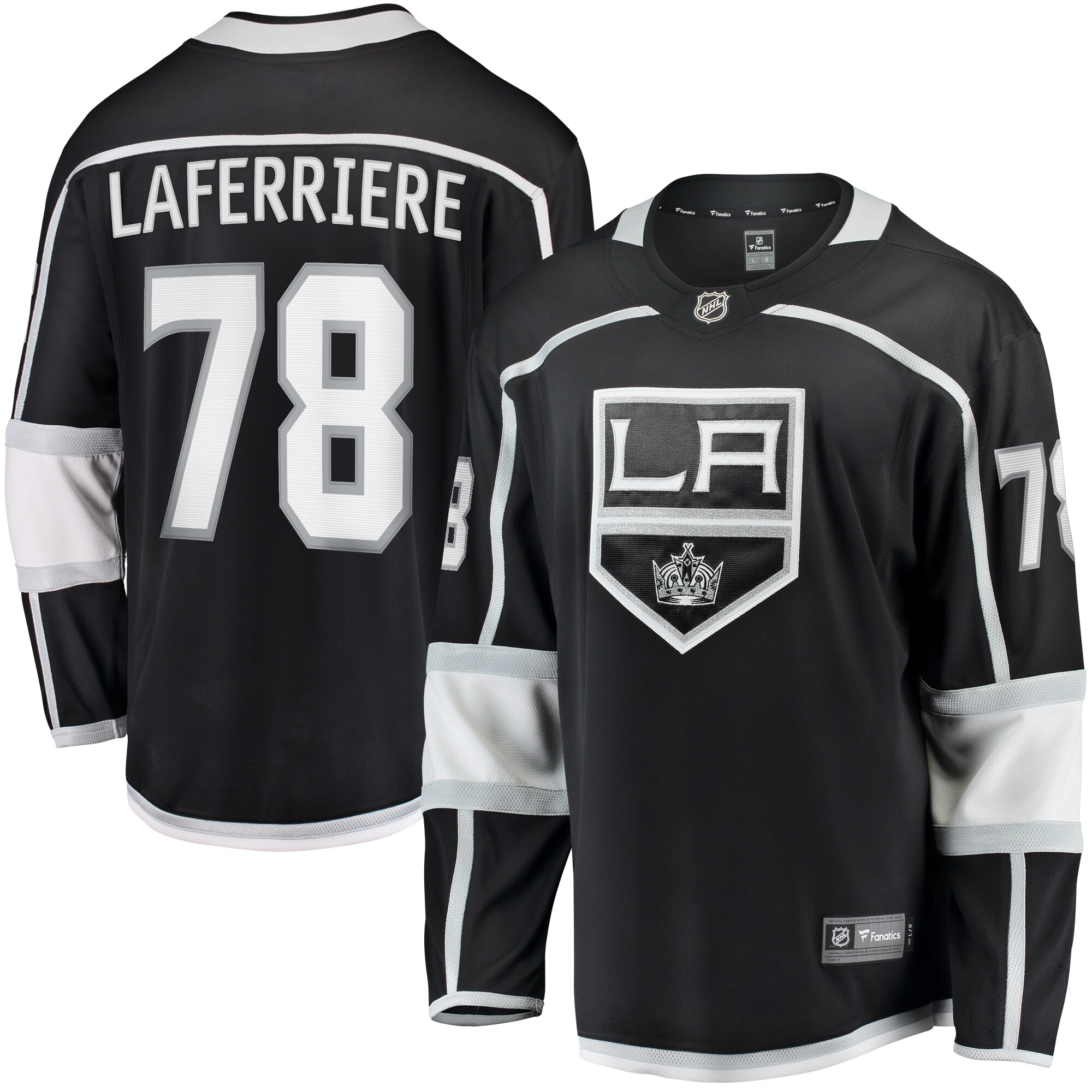 Men's Los Angeles Kings Alex Laferriere Black Home Premier Breakaway Player Hockey Jersey - JS469 