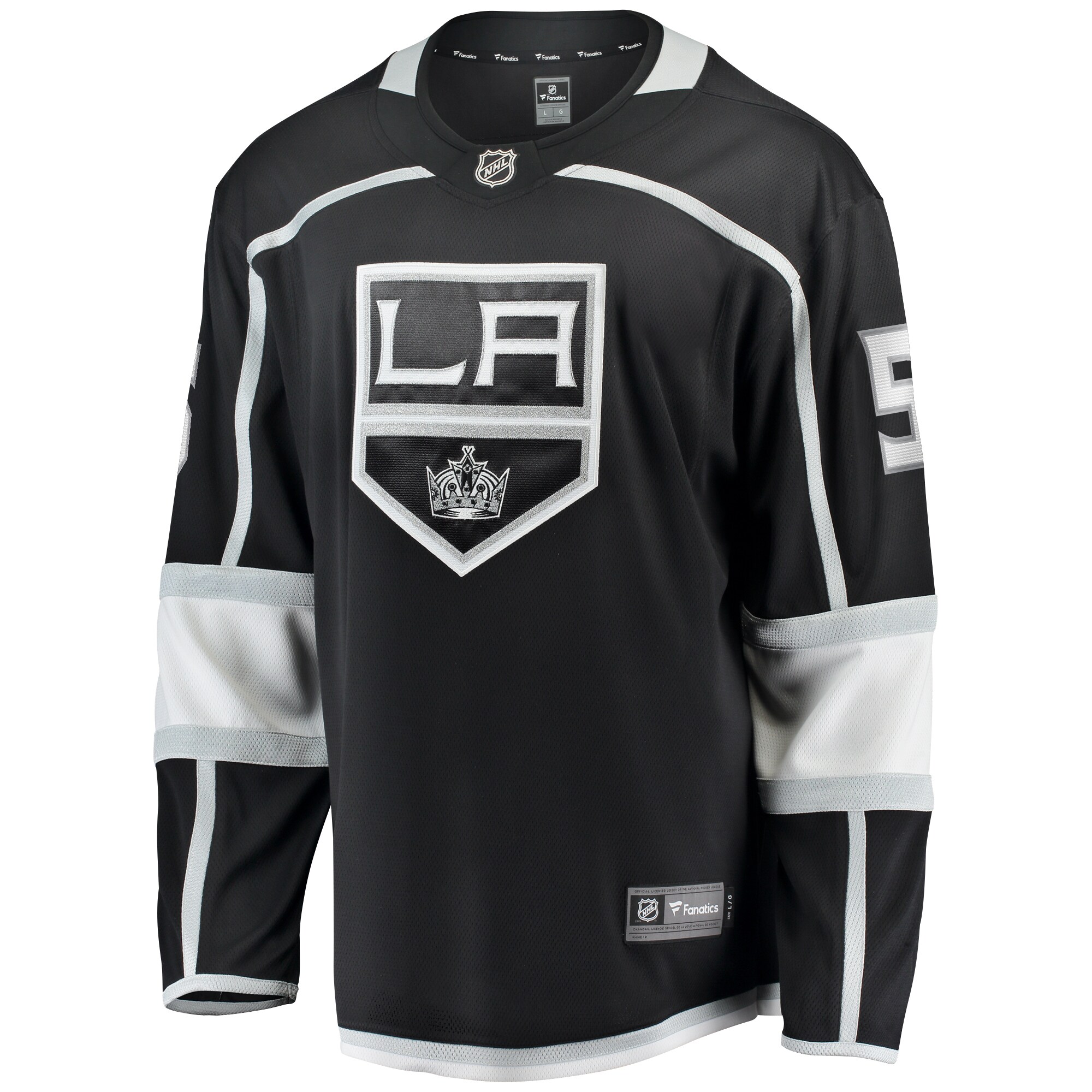 Alternative view of Men's Los Angeles Kings Andreas Englund Black Home Premier Breakaway Player Hockey Jersey - JS533 