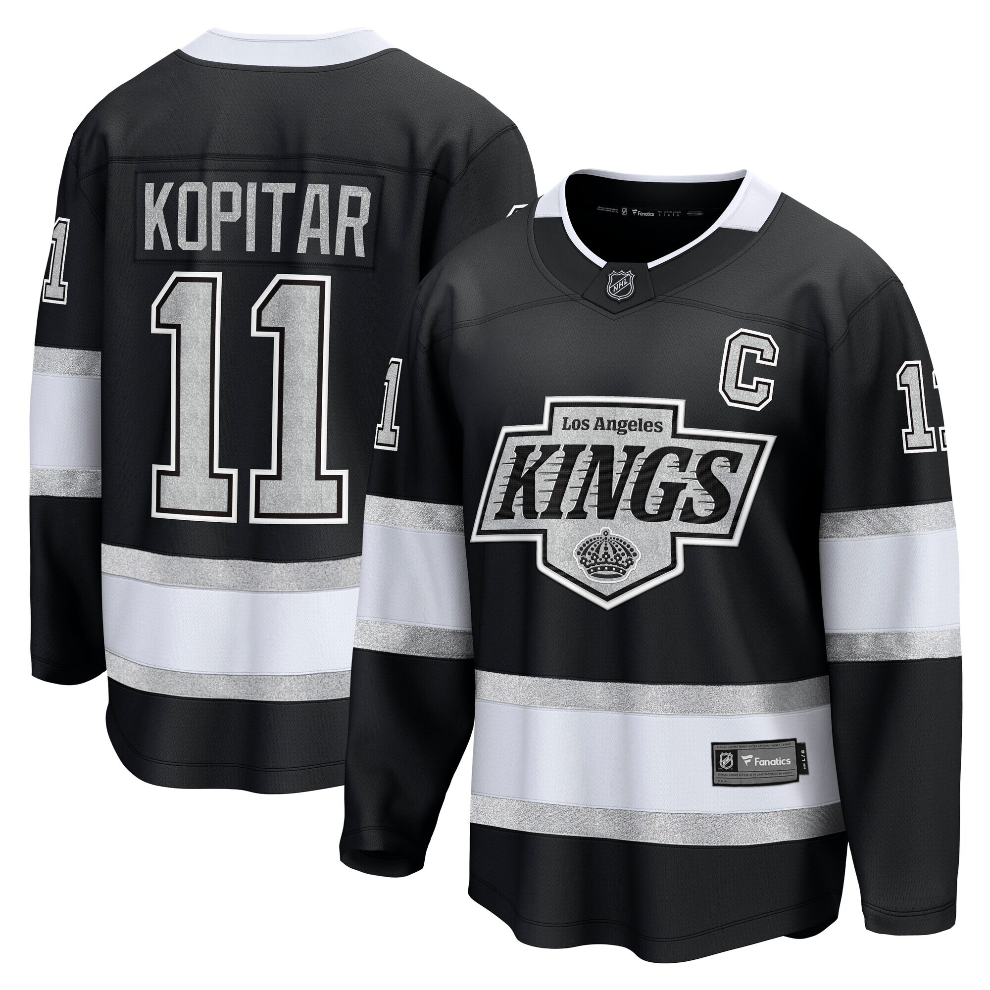 Men's Los Angeles Kings Anze Kopitar Black Home Premier Breakaway Player Hockey Jersey - JS439 