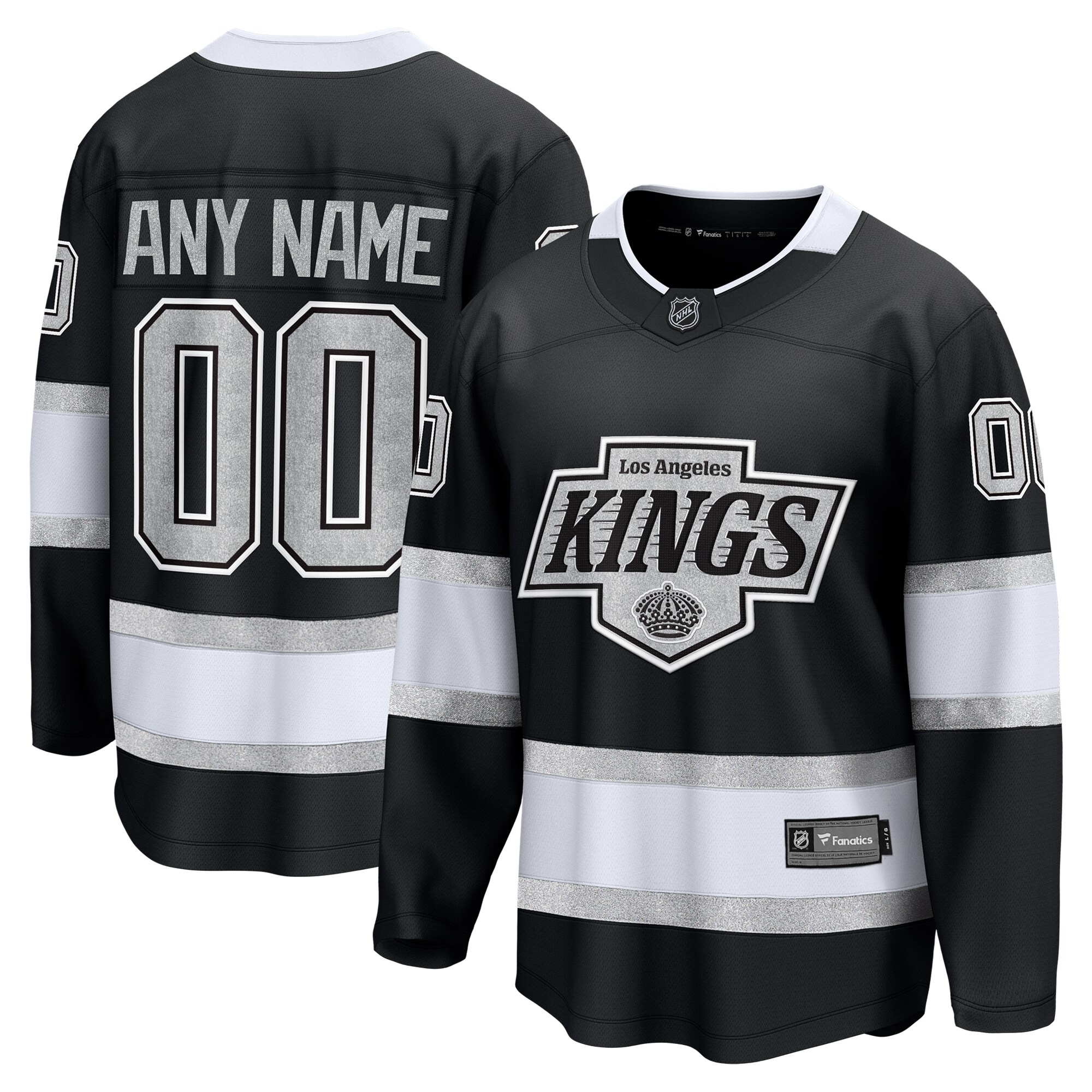 Men's Los Angeles Kings Black Home Breakaway Custom Hockey Jersey - JS515 