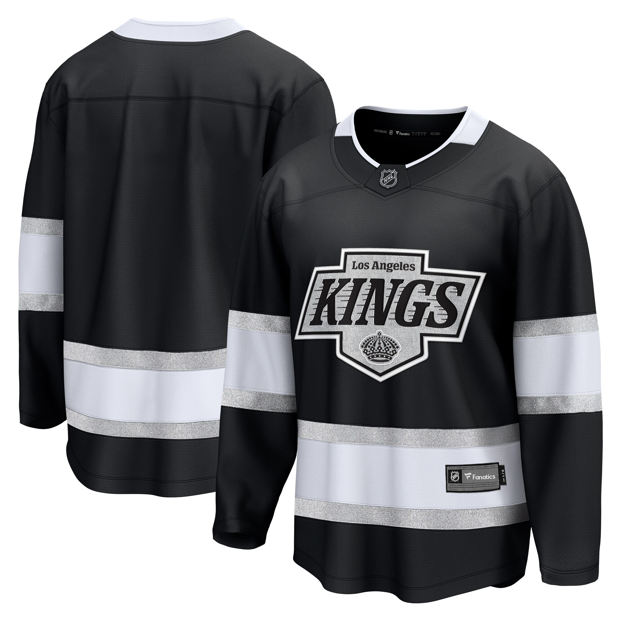 Men's Los Angeles Kings Black Home Breakaway Hockey Jersey - JS974 