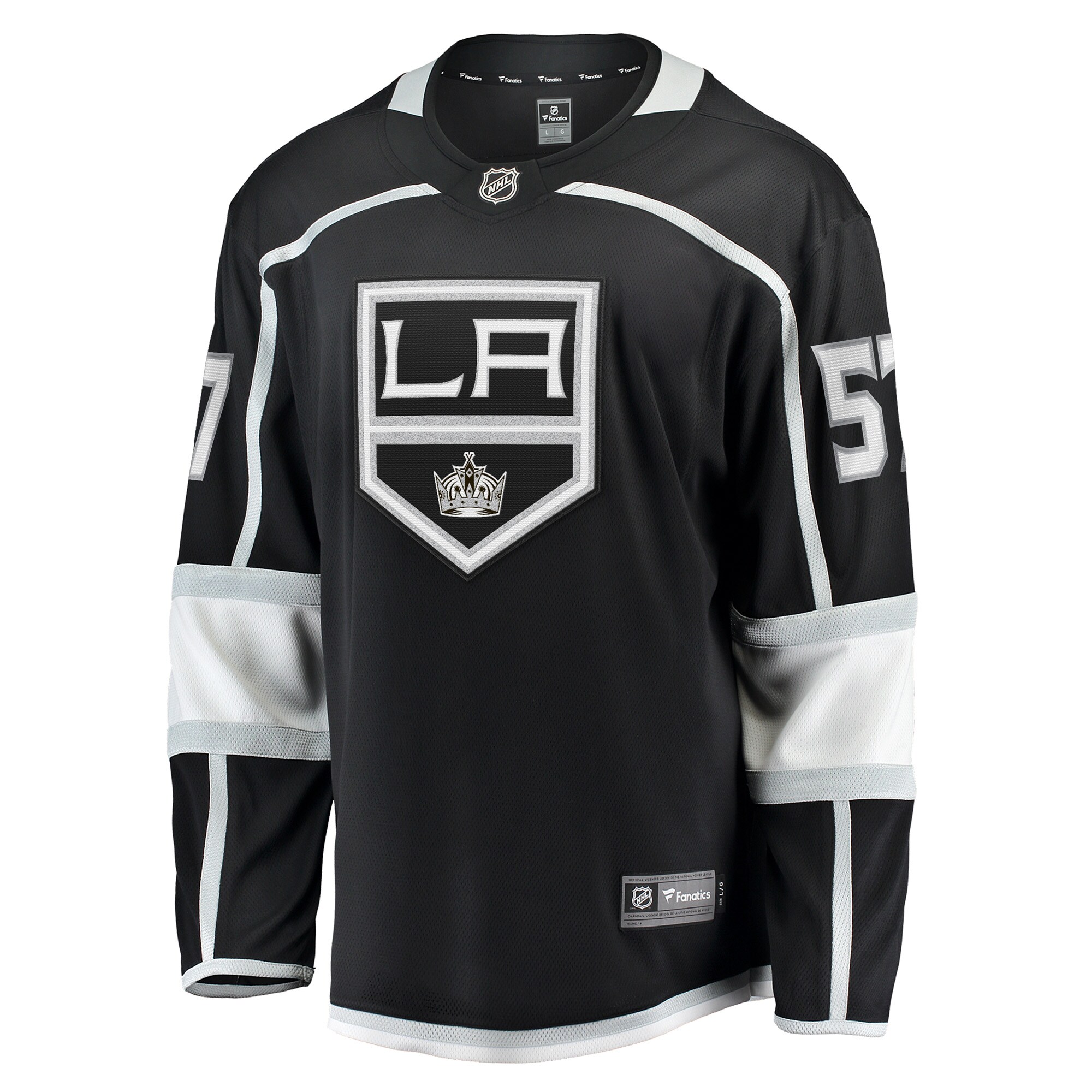 Alternative view of Men's Los Angeles Kings Jacob Moverare Black Home Breakaway Player Hockey Jersey - JS779 