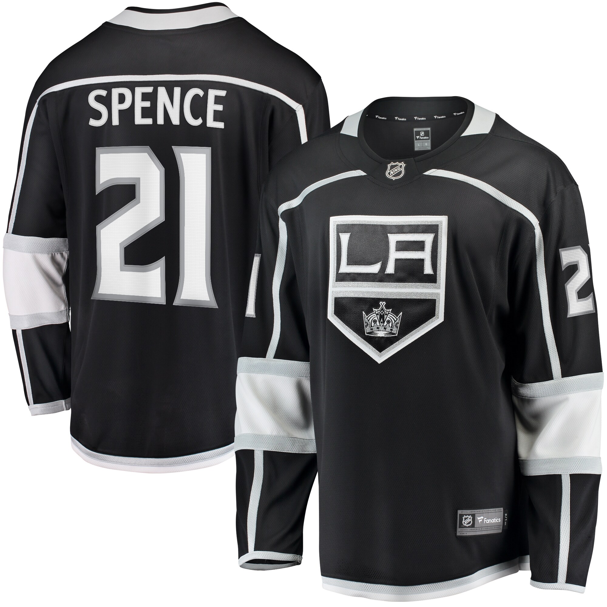 Men's Los Angeles Kings Jordan Spence Black Home Premier Breakaway Player Hockey Jersey - JS271 