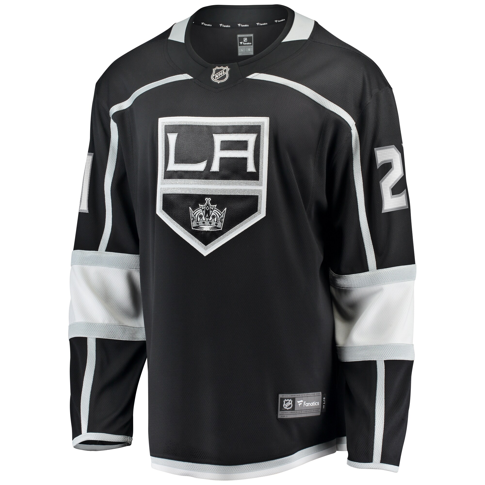 Alternative view of Men's Los Angeles Kings Jordan Spence Black Home Premier Breakaway Player Hockey Jersey - JS271 