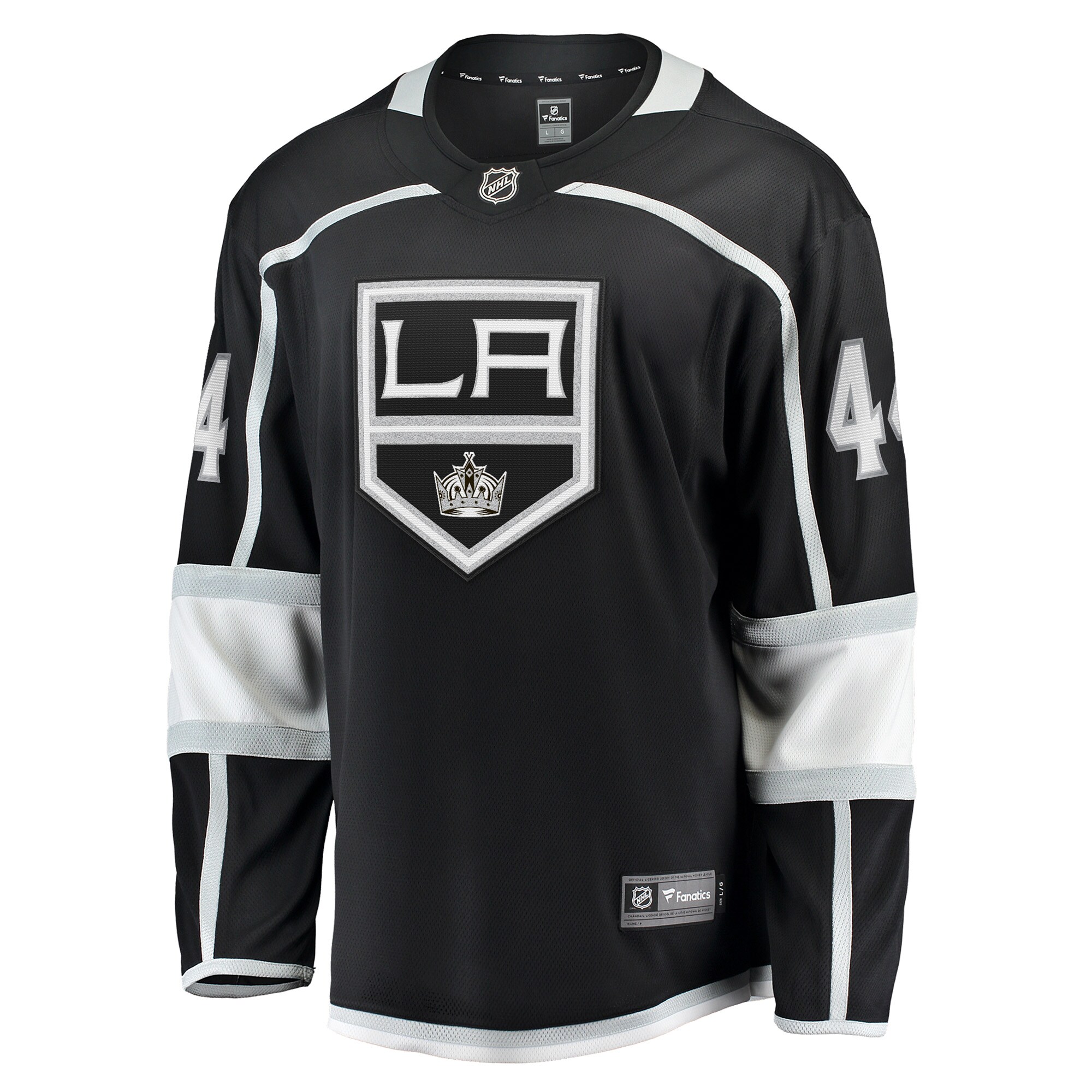 Alternative view of Men's Los Angeles Kings Mikey Anderson Black Home Breakaway Player Hockey Jersey - JS599 