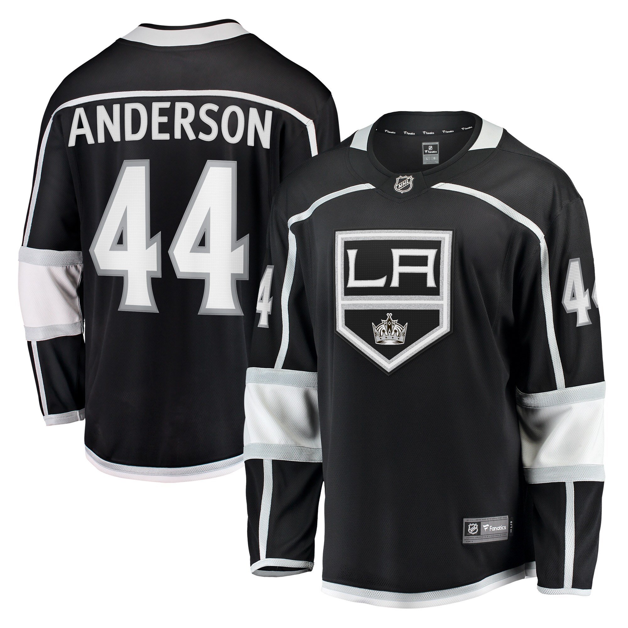 Men's Los Angeles Kings Mikey Anderson Black Home Breakaway Player Hockey Jersey - JS599 