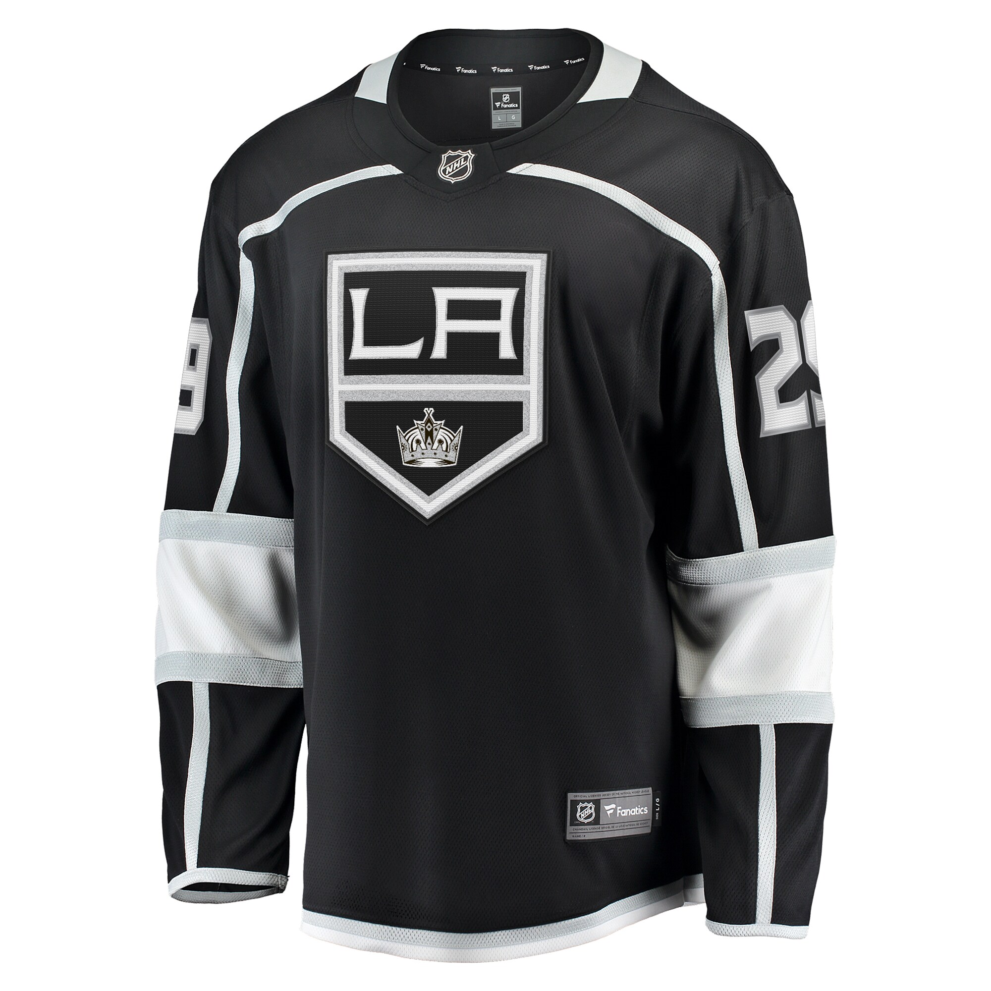 Alternative view of Men's Los Angeles Kings Pheonix Copley Black Home Breakaway Hockey Jersey - JS974 