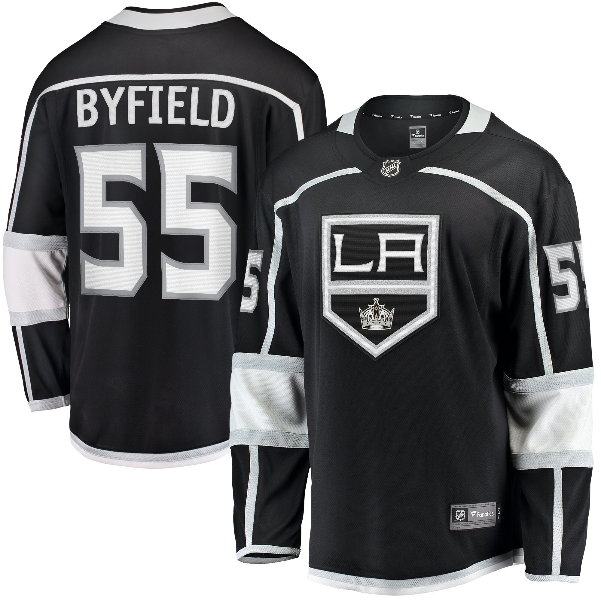 Men's Los Angeles Kings Quinton Byfield Black Home Team Breakaway Player Hockey Jersey - JS801 