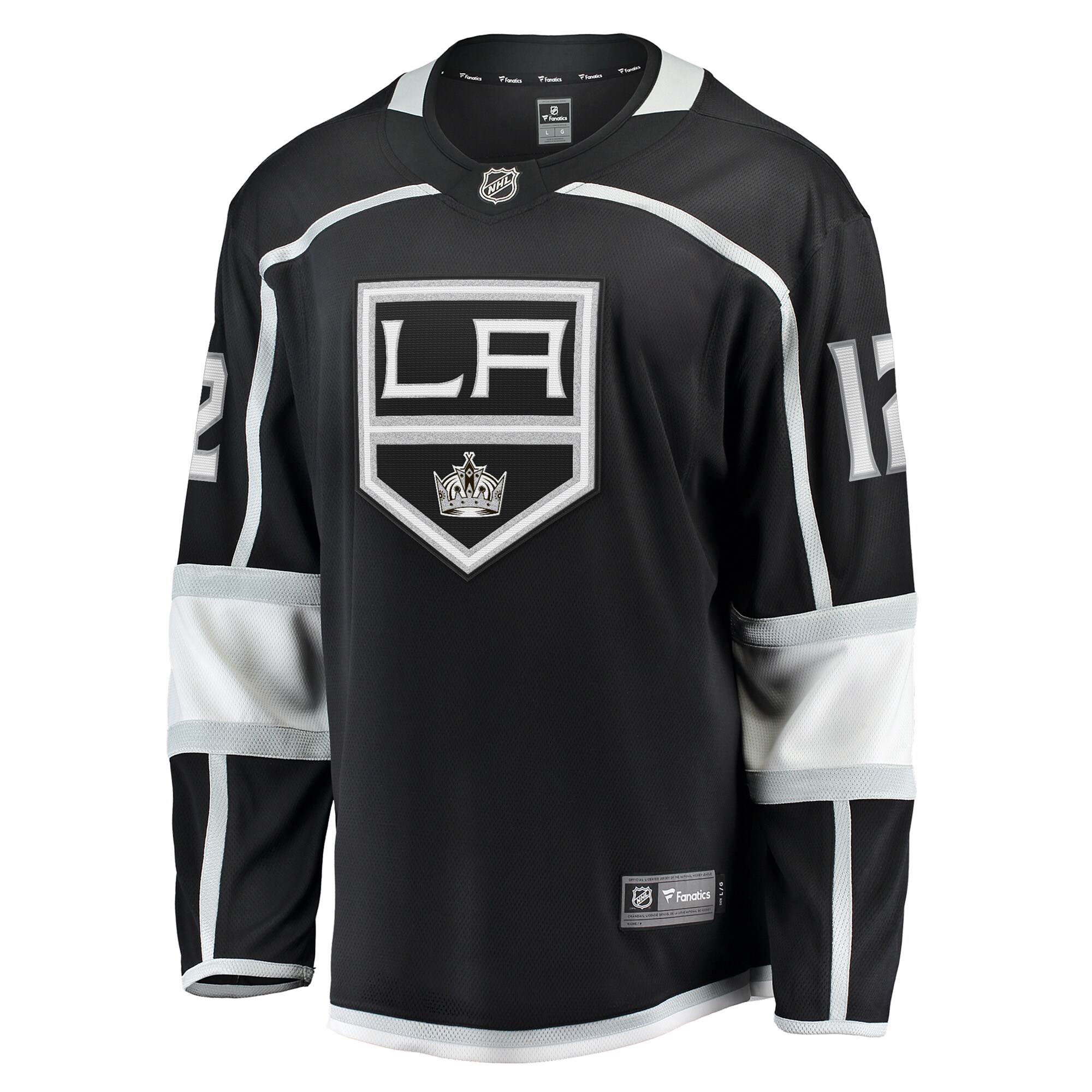 Alternative view of Men's Los Angeles Kings Trevor Moore Black Home Breakaway Player Hockey Jersey - JS828 