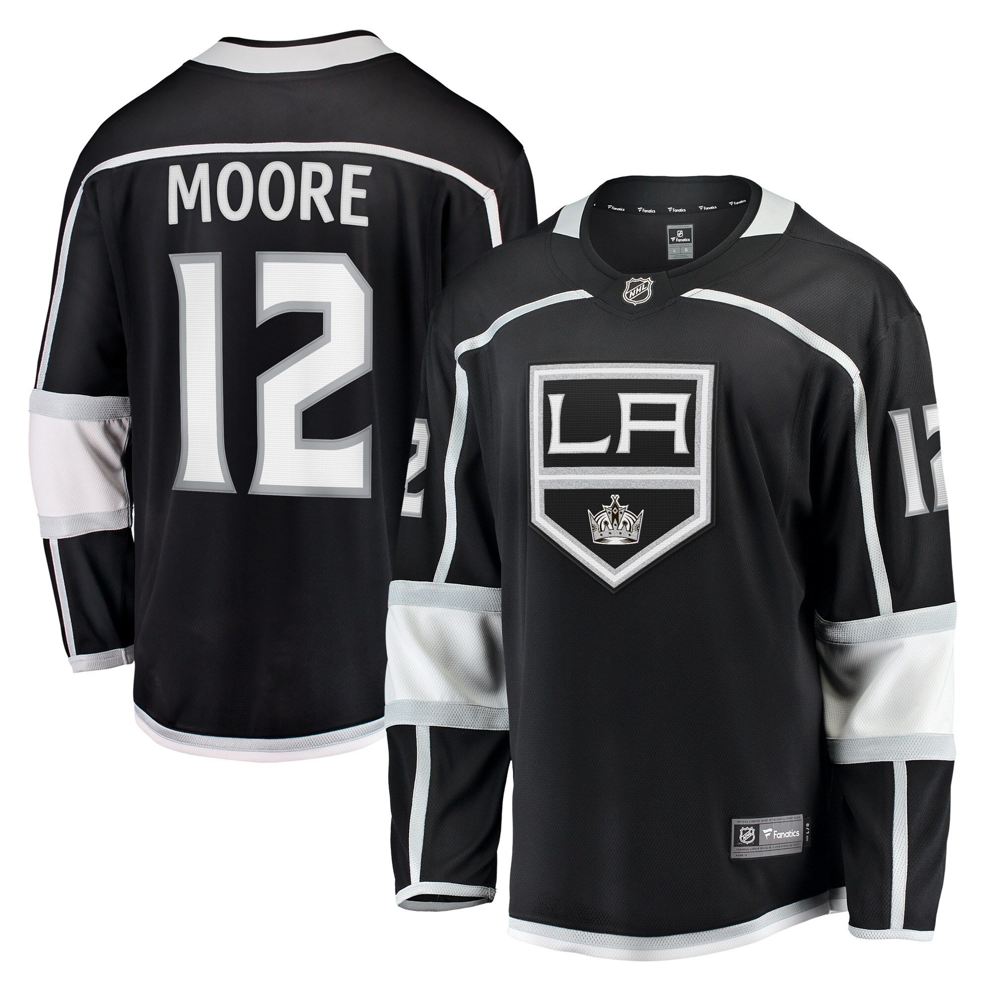 Men's Los Angeles Kings Trevor Moore Black Home Breakaway Player Hockey Jersey - JS828 