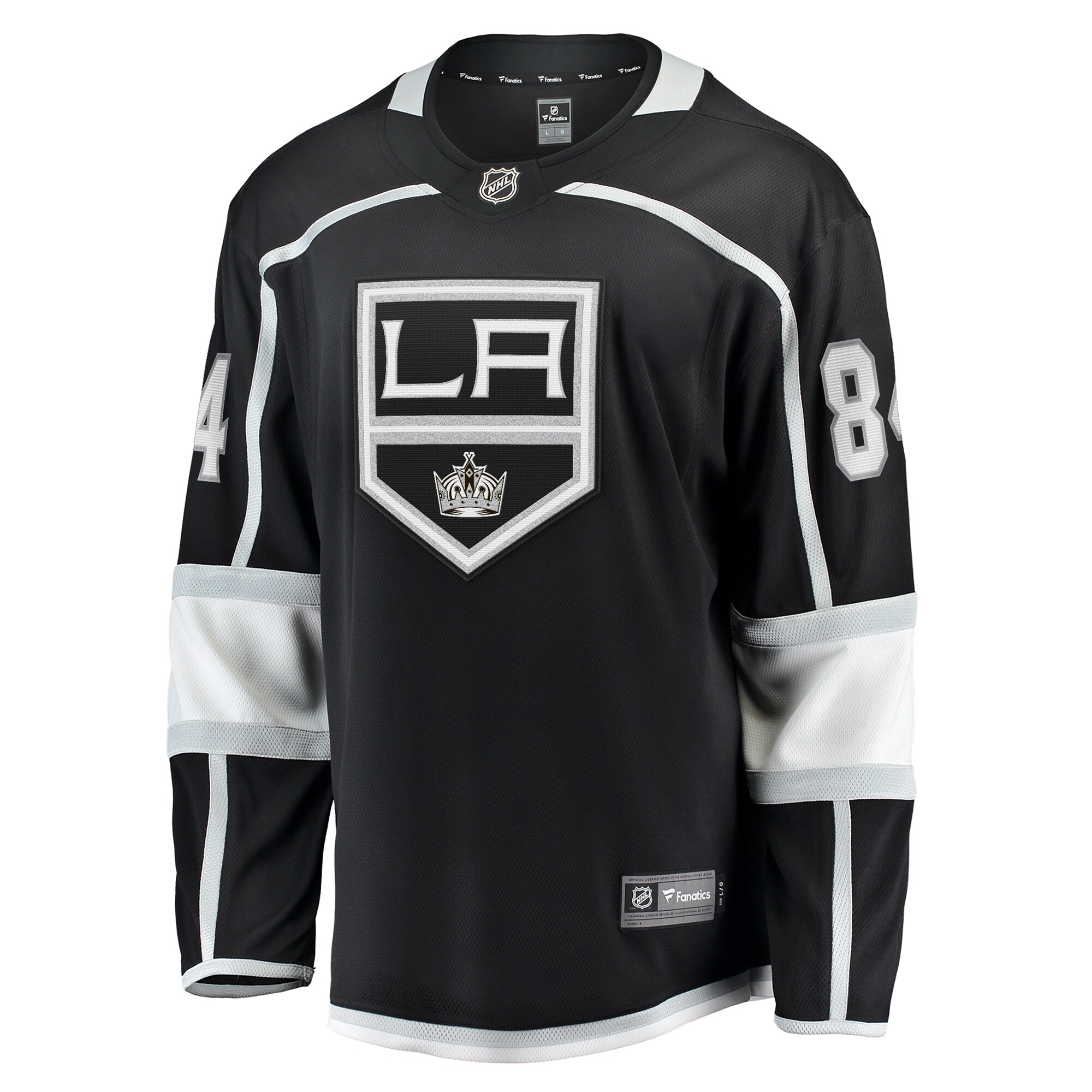Alternative view of Men's Los Angeles Kings Vladislav Gavrikov Black Home Breakaway Hockey Jersey - JS724 