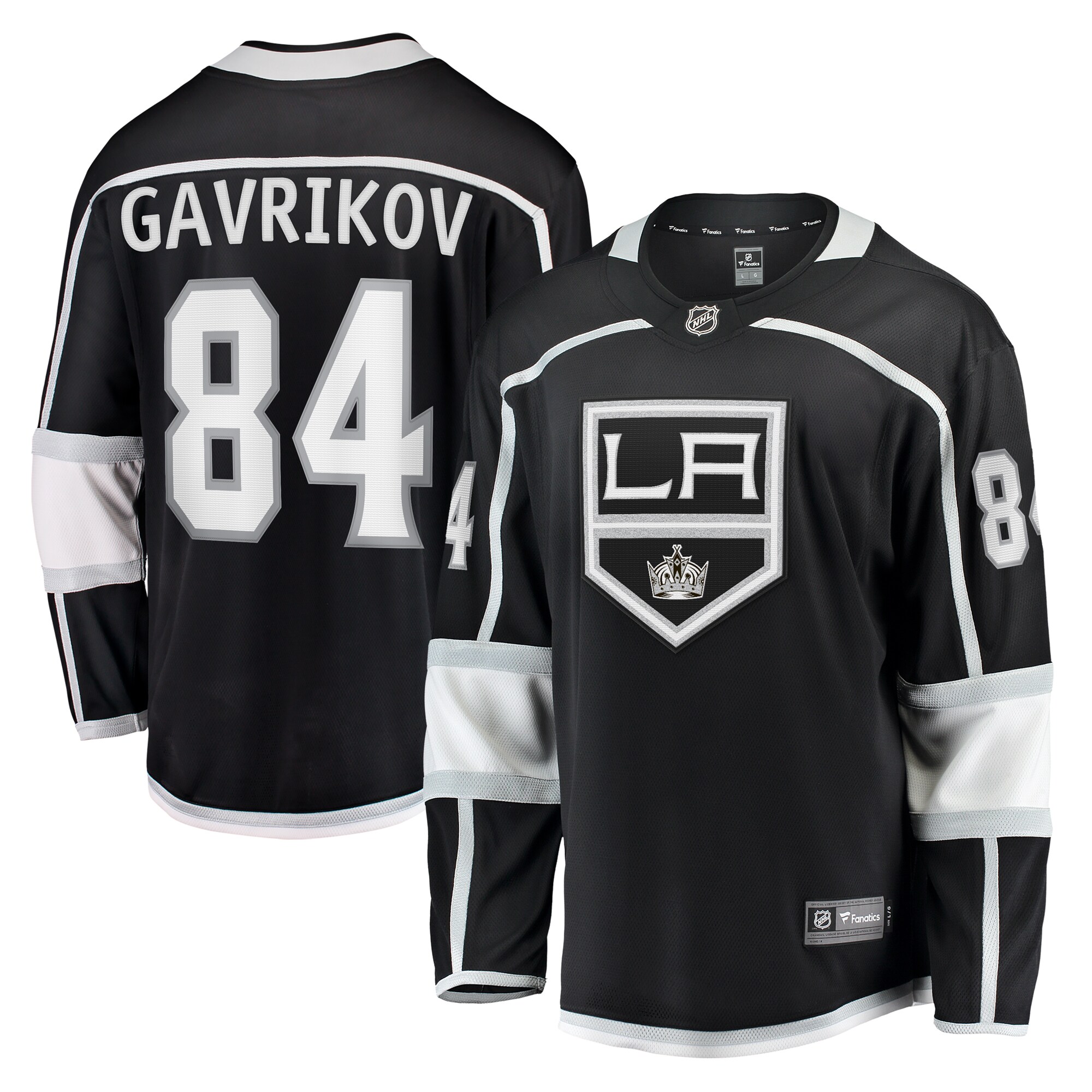 Men's Los Angeles Kings Vladislav Gavrikov Black Home Breakaway Hockey Jersey - JS724 