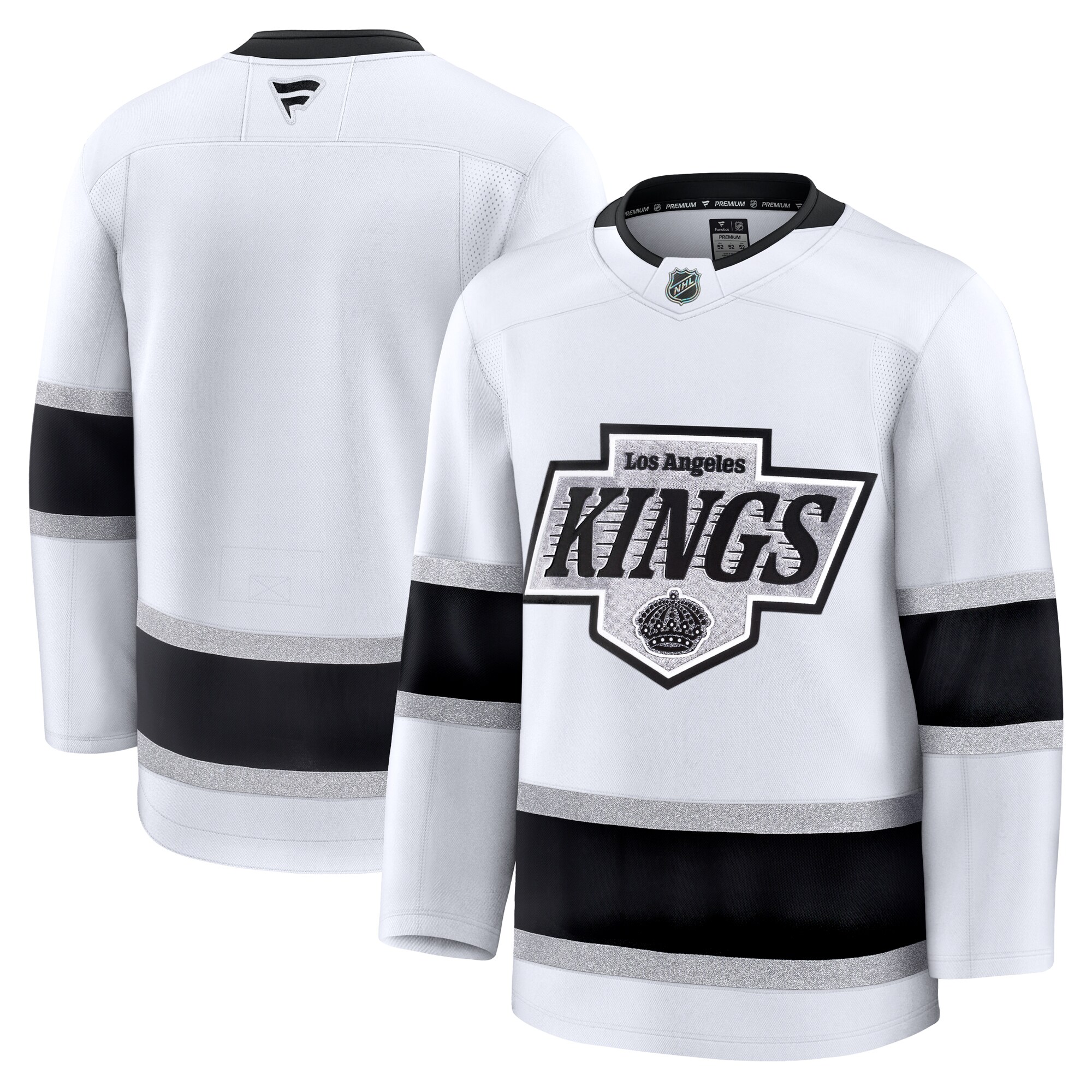 Men's Los Angeles Kings White Away Premium Hockey Jersey - JS789 