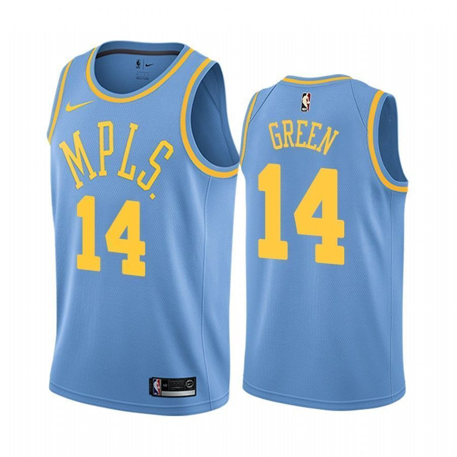 Men's Los Angeles Lakers Danny Green 14 Blue Classic Basketball Jersey - JS536 