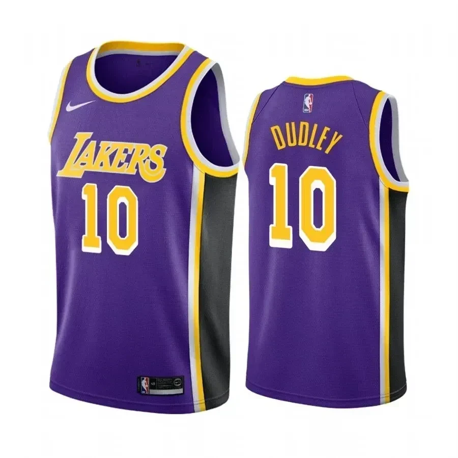 Men's Los Angeles Lakers Jared Dudley 10 Statet Basketball Jersey - JS628 