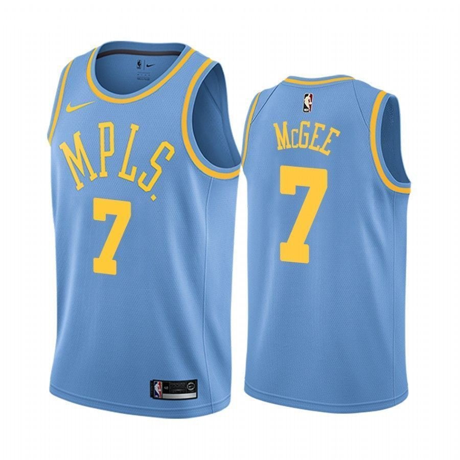 Men's Los Angeles Lakers Javale Mcgee 7 Blue Classic Basketball Jersey - JS954 