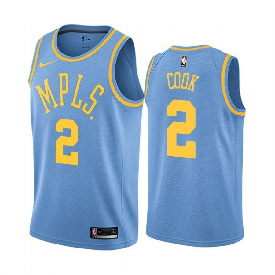 Men's Los Angeles Lakers Quinn Cook 2 Blue Classic Basketball Jersey - JS969 