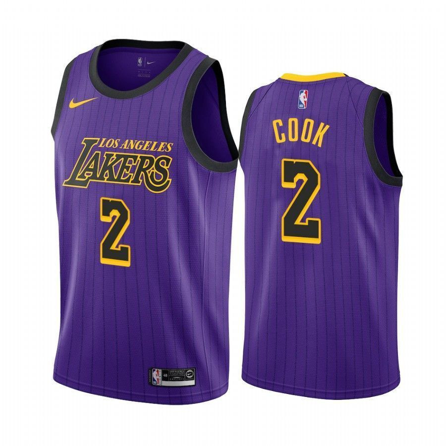 Men's Los Angeles Lakers Quinn Cook 2 City Men's Basketball Jersey - JS464 