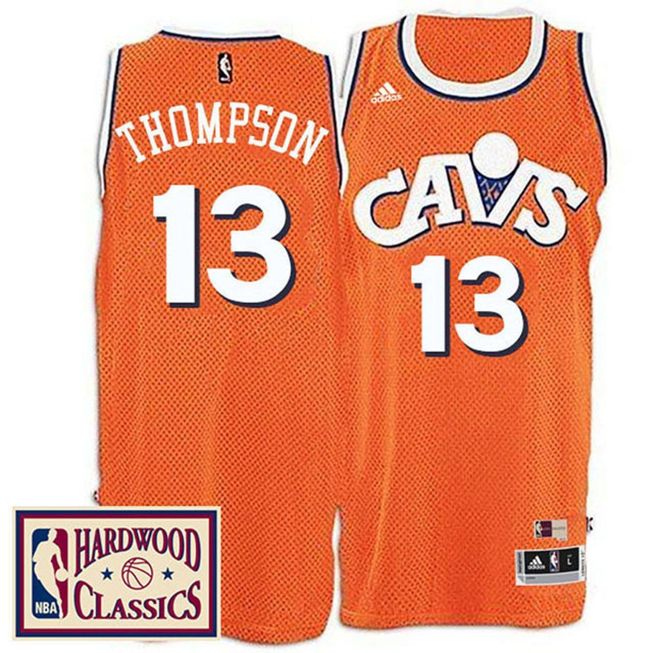 Men's Male 2016-17 Season Cleveland Cavaliers 13 Hardwood Classics Throwback Orange Basketball Jersey Tristan Thompson Basketball Jersey - JS353