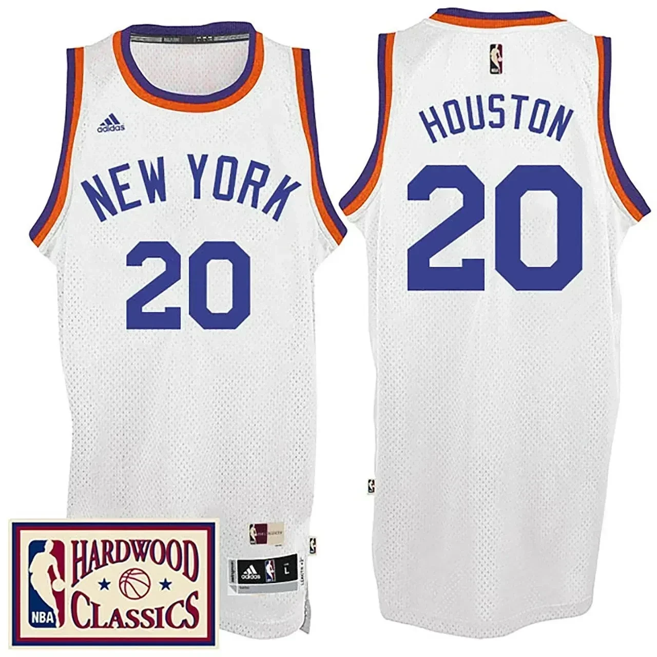 Men's Male 2016-17 Season New York Knicks 20 Hardwood Classics Throwback White Basketball Jersey Allan Houston Basketball Jersey - JS812 