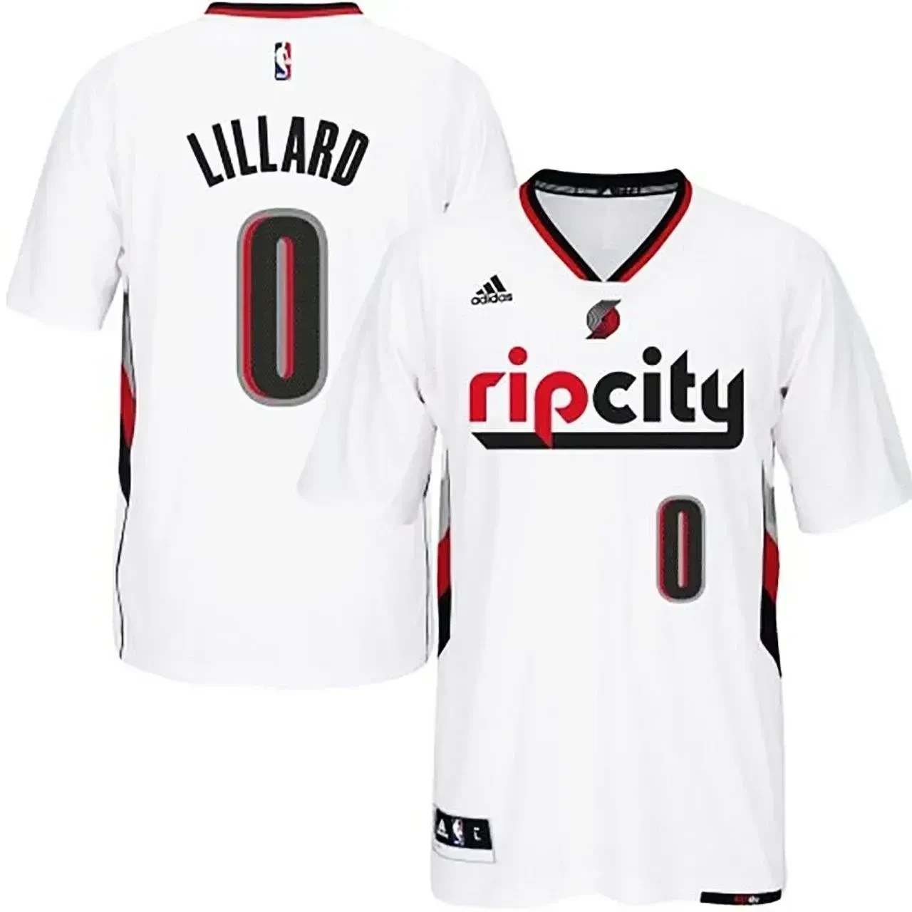 Men's Male Damian Lillard Portland Trail Blazers 0 2014-15 Swingman Rip City Pride Basketball Jersey With Sleeves Basketball Jersey - JS477 