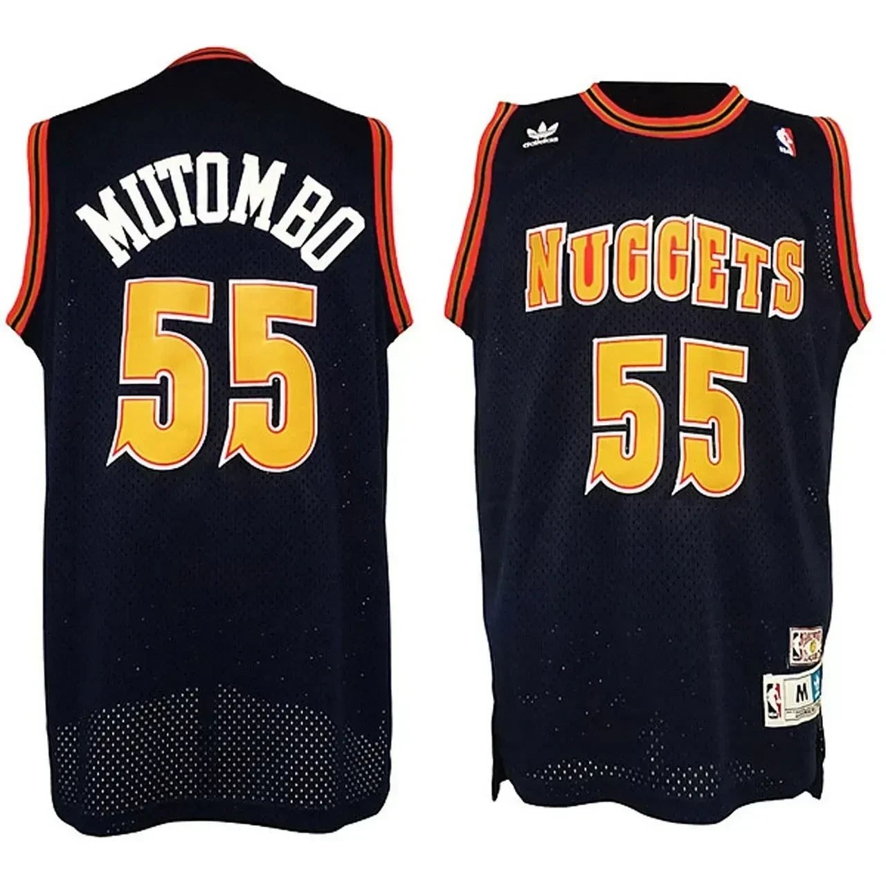 Men's Male Dikembe Mutombo Denver Nuggets 55 Classics Swingman Black Basketball Jerseys Basketball Jersey - JS409 