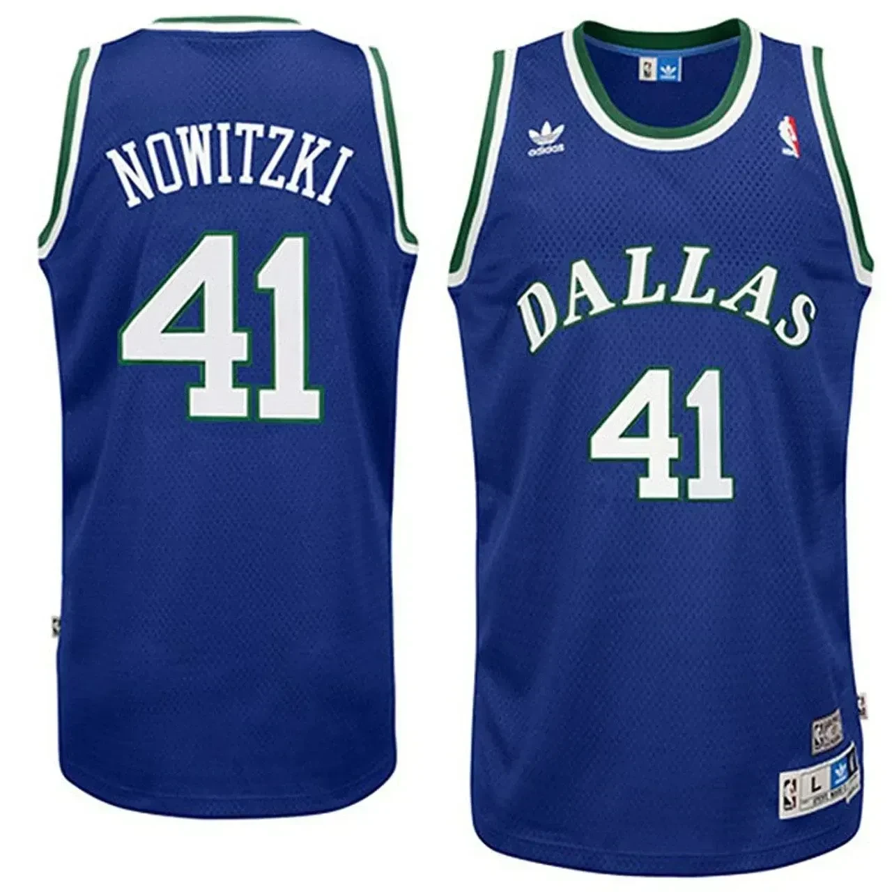 Men's Male Dirk Nowitzki Dallas Mavericks Soul Swingman Throwback Basketball Jersey - JS861 