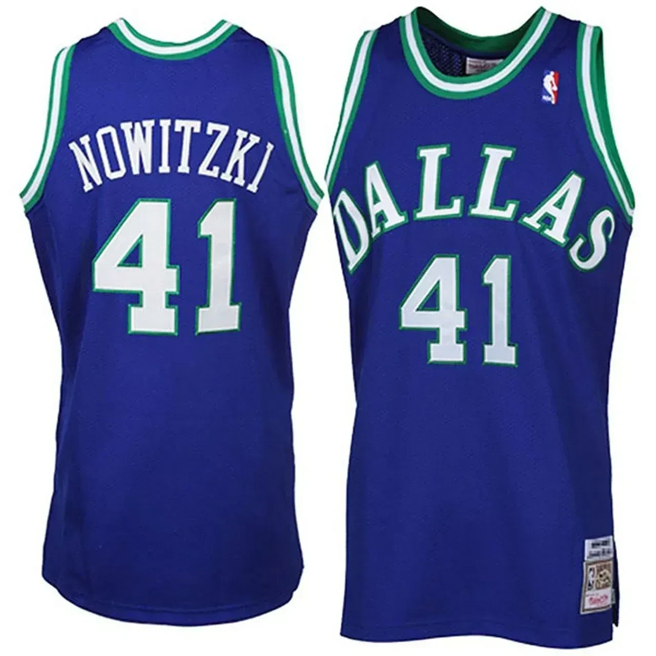 Men's Male Dirk Nowitzki Mitchell & Ness Dallas Mavericks Throwback Basketball Jersey - JS762 