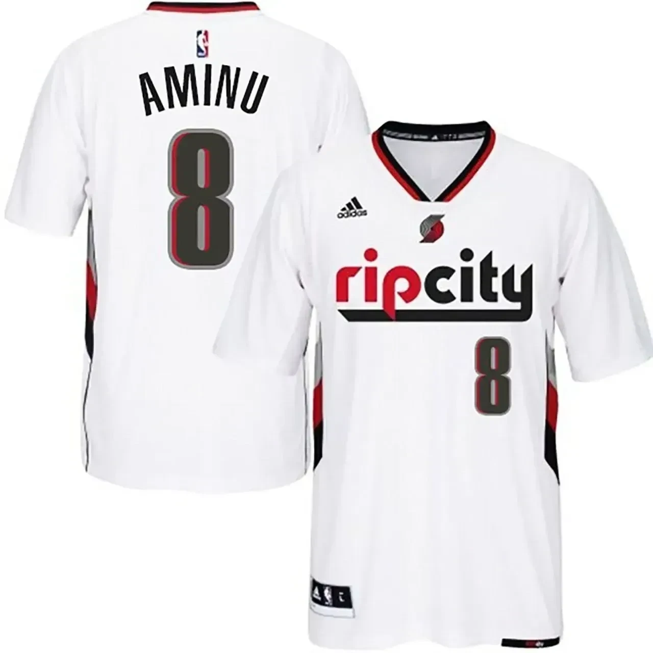 Men's Male Portland Trail Blazers 8 New Swingman Ripcity Pride White Basketball Jersey Al-farouq Aminu Basketball Jersey - JS467 