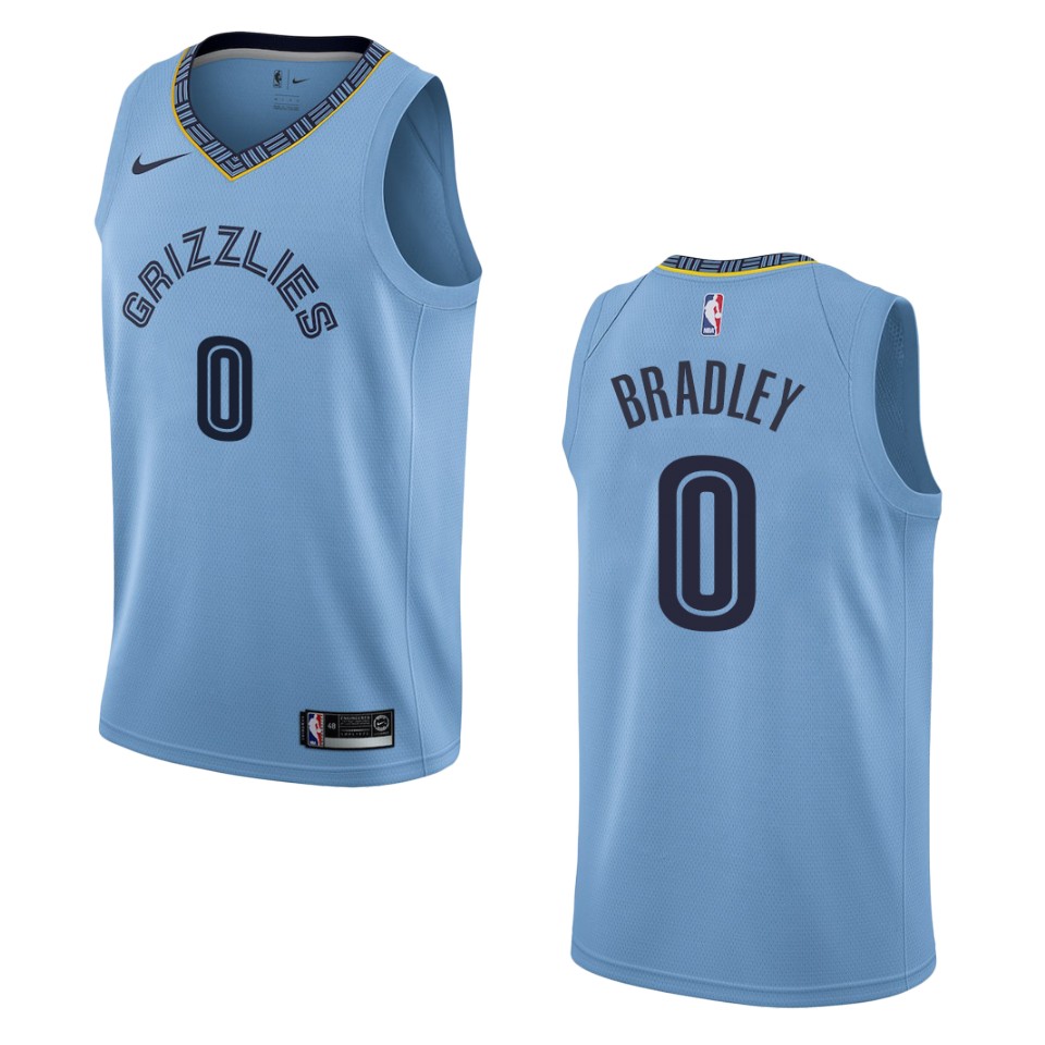 Men's Memphis Grizzlies #0 Avery Bradley Statement Swingman Basketball Jersey - Blue