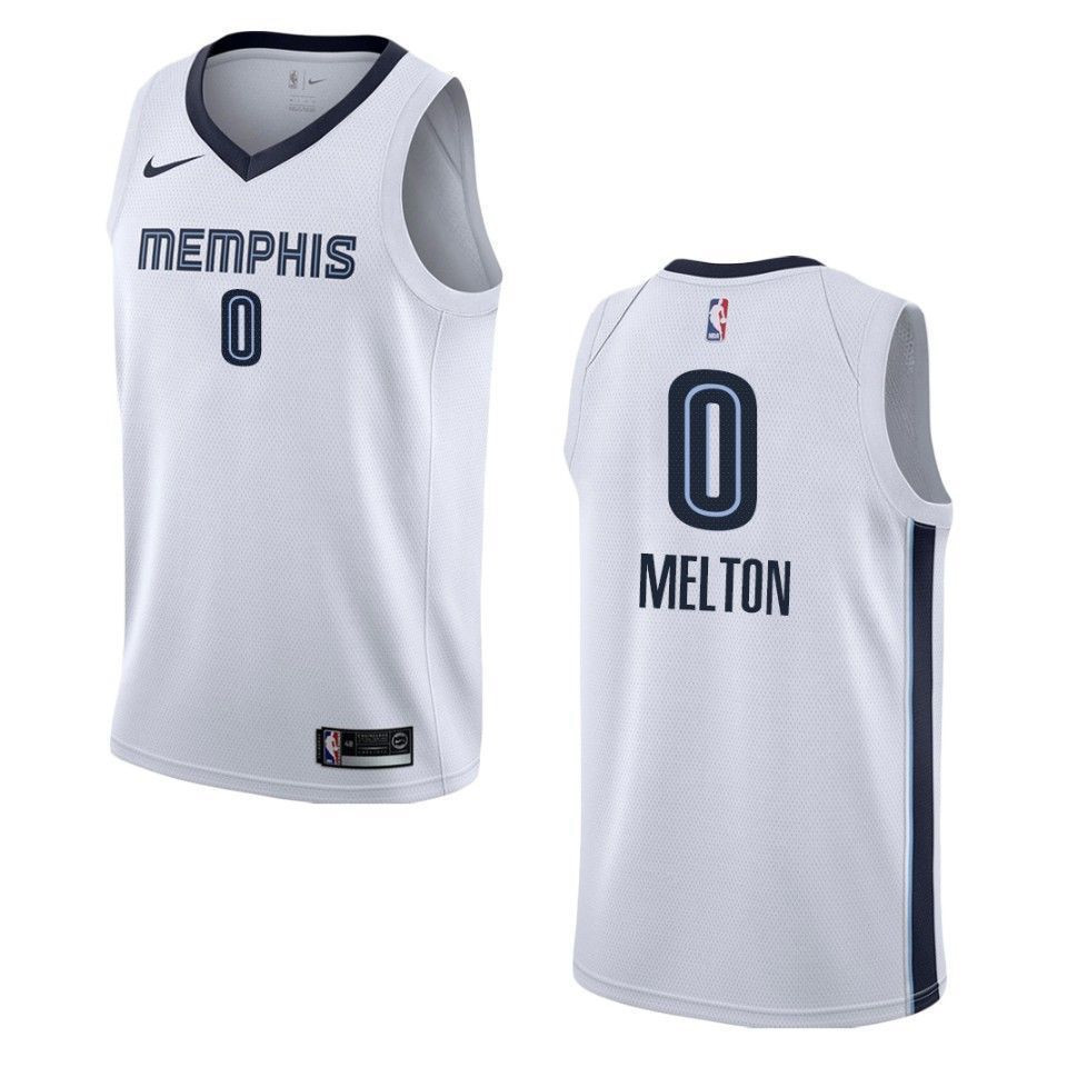 Men's Memphis Grizzlies 0 De'anthony Melton Association Swingman Basketball Jersey - White - JS470 
