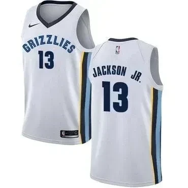 Men's Memphis Grizzlies 13 Jaren Jackson Jr. Association Swingman Basketball Jersey - White - JS581 