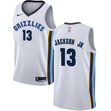 Men's Memphis Grizzlies #13 Jaren Jackson Jr. Association Swingman Basketball Jersey - White